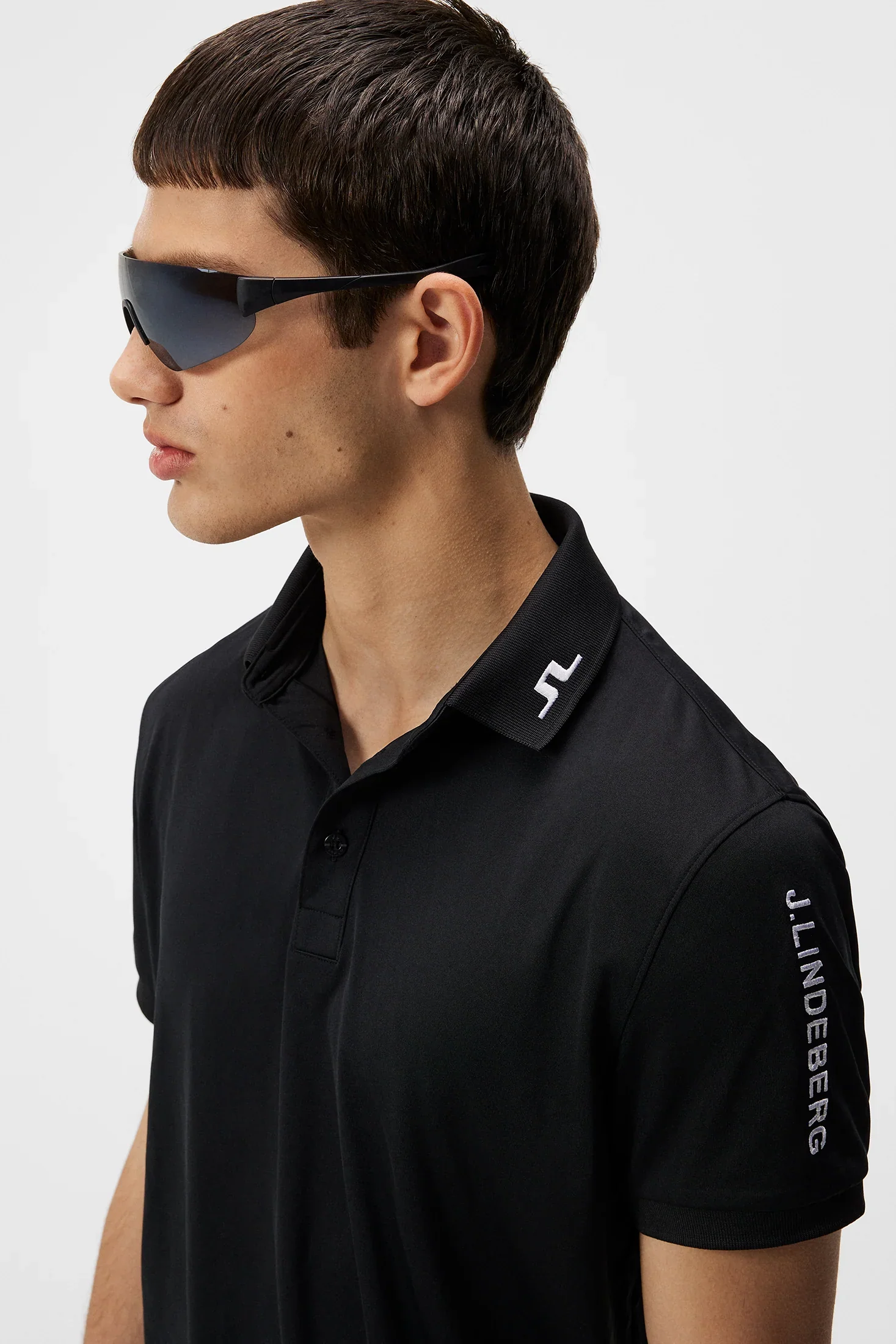 J.LINDEBERG Tour Tech Golf Polo Shirt – Men’s – Black - Image 4