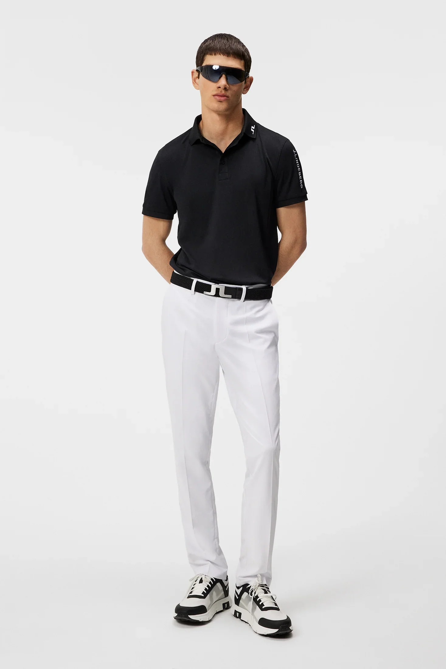 J.LINDEBERG Tour Tech Golf Polo Shirt – Men’s – Black - Image 5