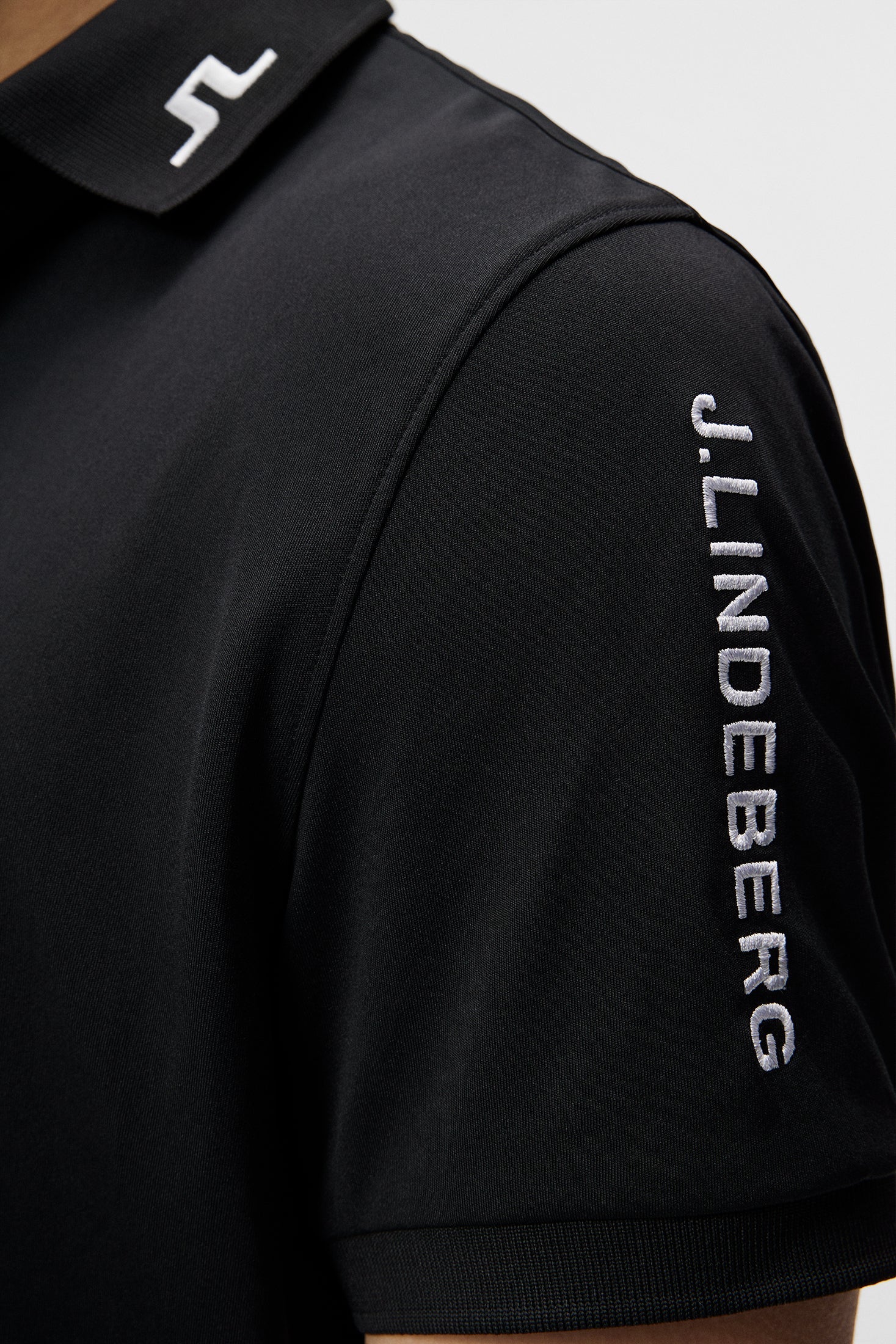 J.LINDEBERG Tour Tech Golf Polo Shirt – Men’s – Black - Image 6
