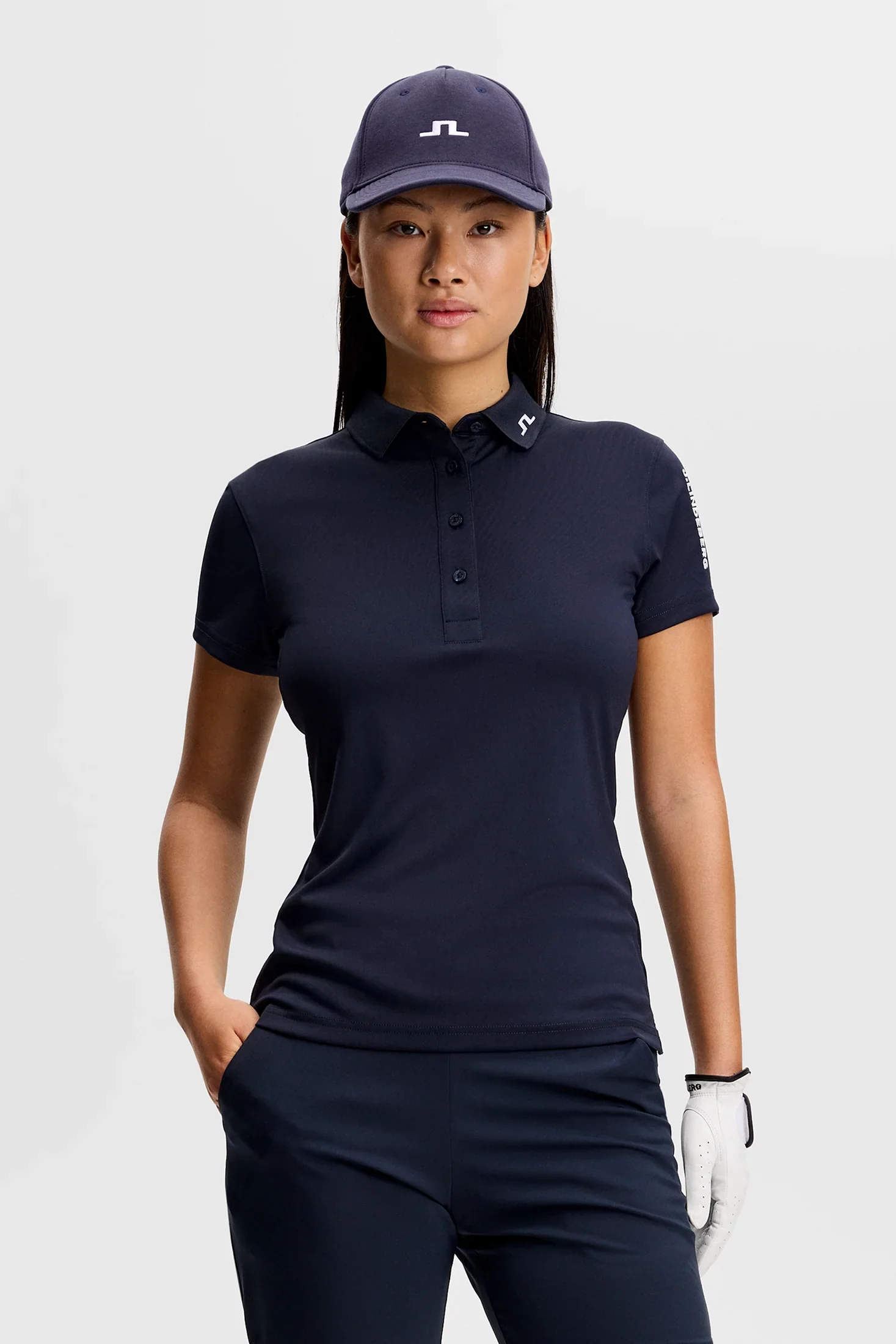 J.LINDEBERG Tour Tech Polo Shirt - Womens - JL Navy - Image 2