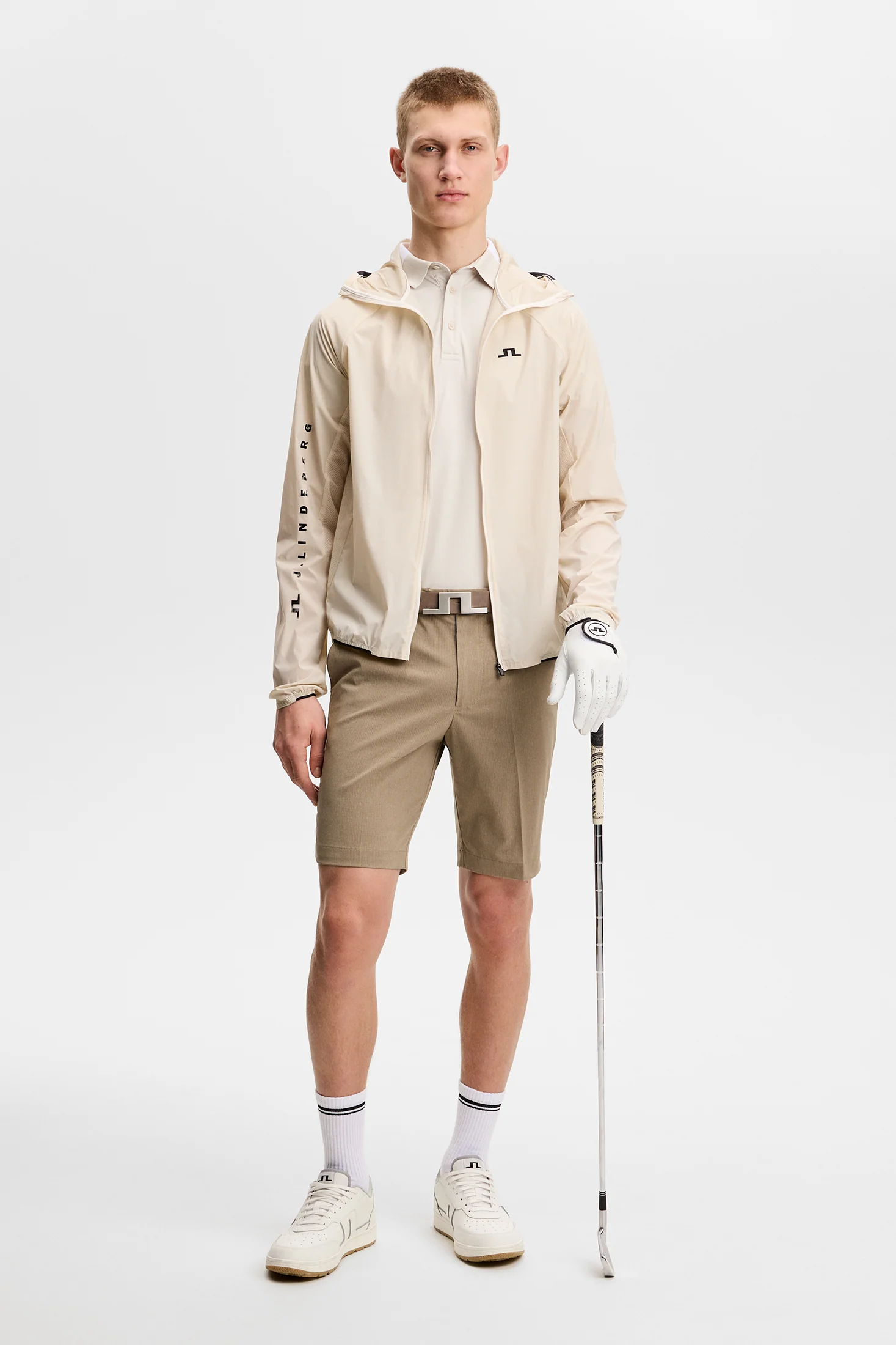 J.LINDEBERG Vent Golf Shorts – Men’s Lightweight Performance – Brindle - Image 5