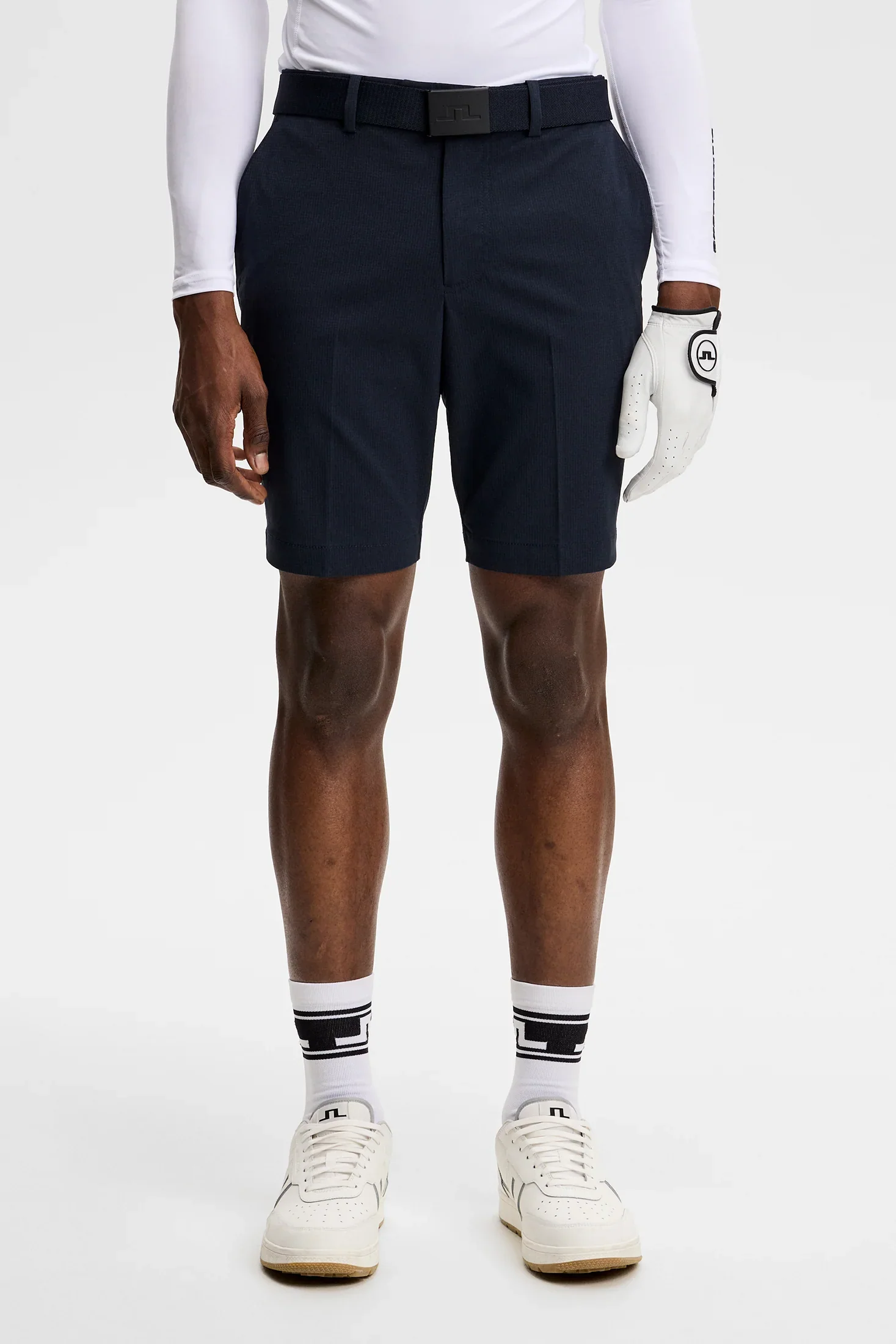 J.LINDEBERG Vent Golf Shorts – Men’s Lightweight Performance – JL Navy - Image 2