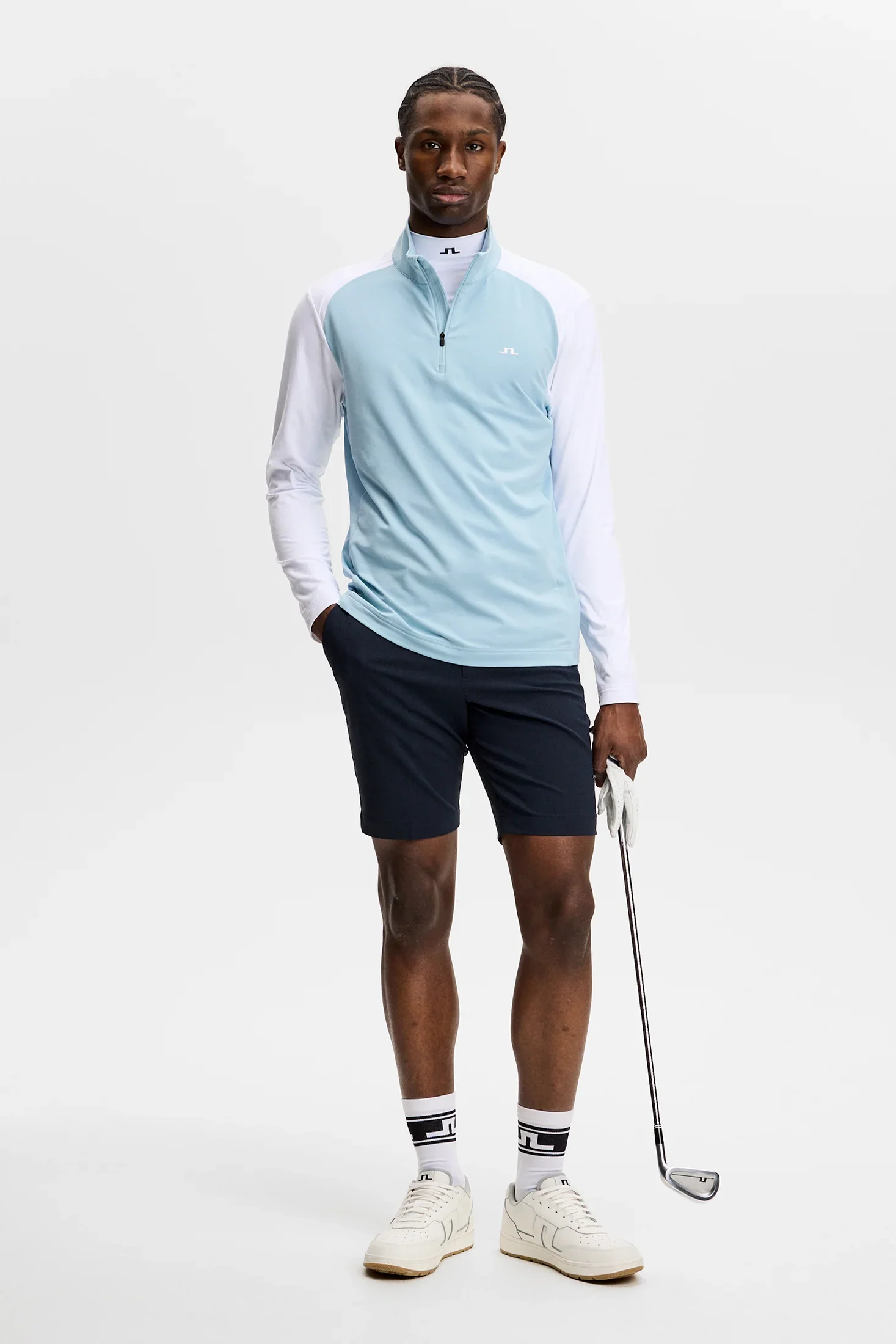 J.LINDEBERG Vent Golf Shorts – Men’s Lightweight Performance – JL Navy - Image 5
