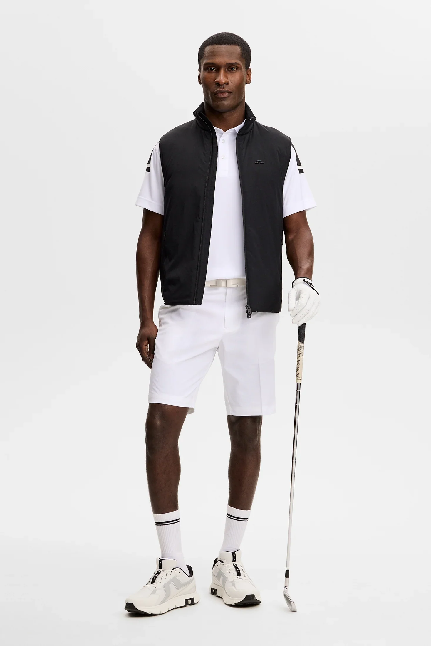 J.LINDEBERG Vent Golf Shorts – Men’s Lightweight Performance – White - Image 5