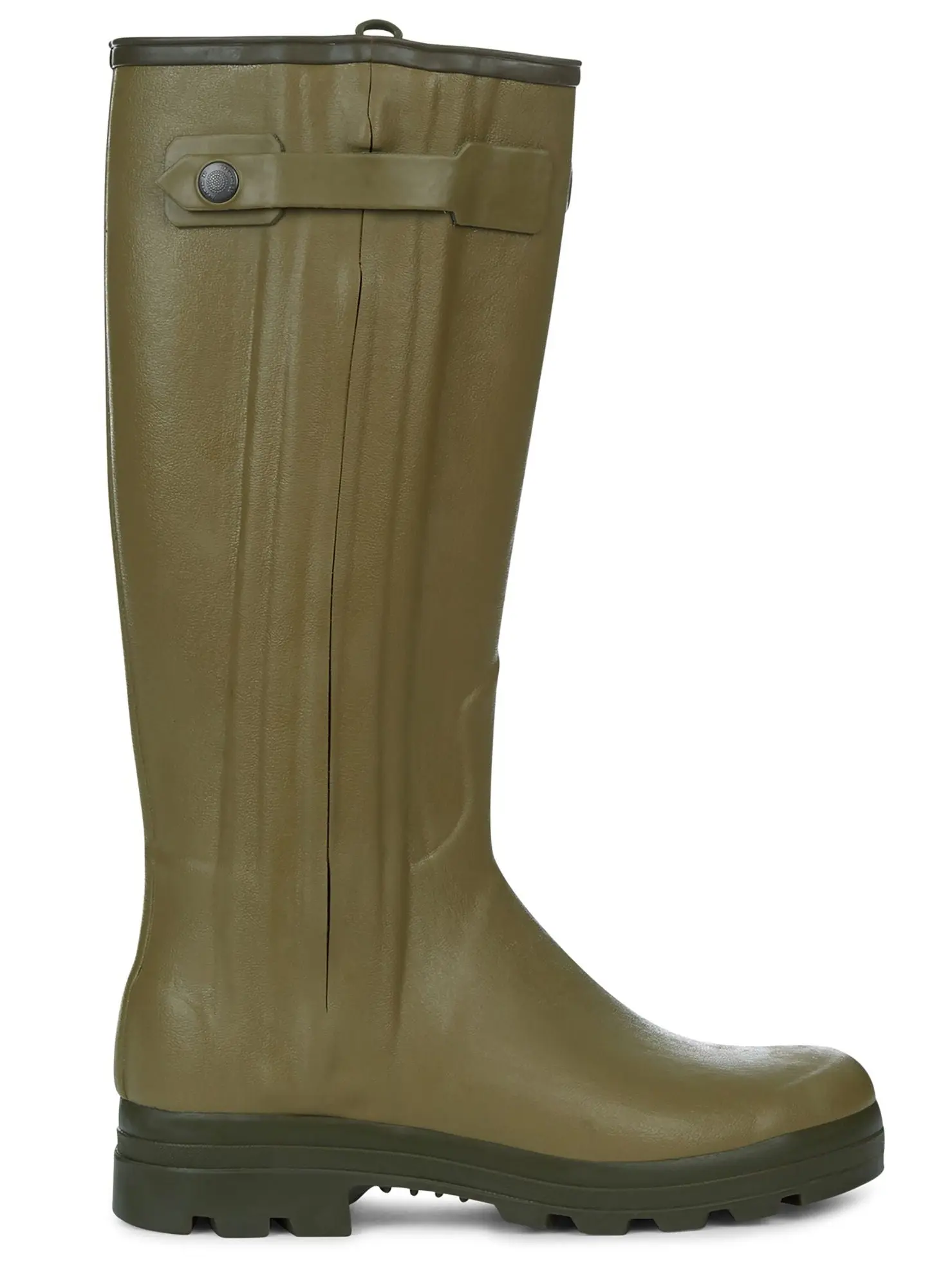 LE CHAMEAU Chasseur Boots - Mens Leather Lined Full Zip - Iconic Green - Image 3