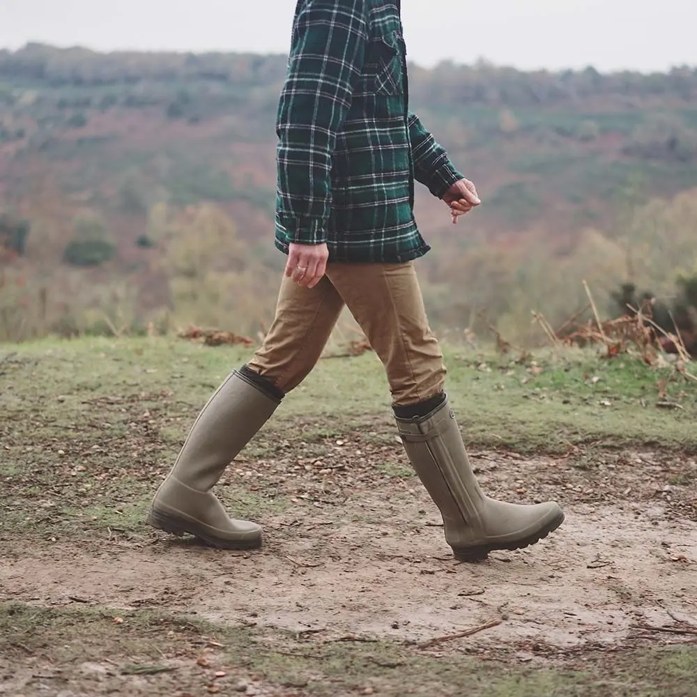 LE CHAMEAU Chasseur Boots - Mens Neoprene Lined Full Zip - Iconic Green - Image 7