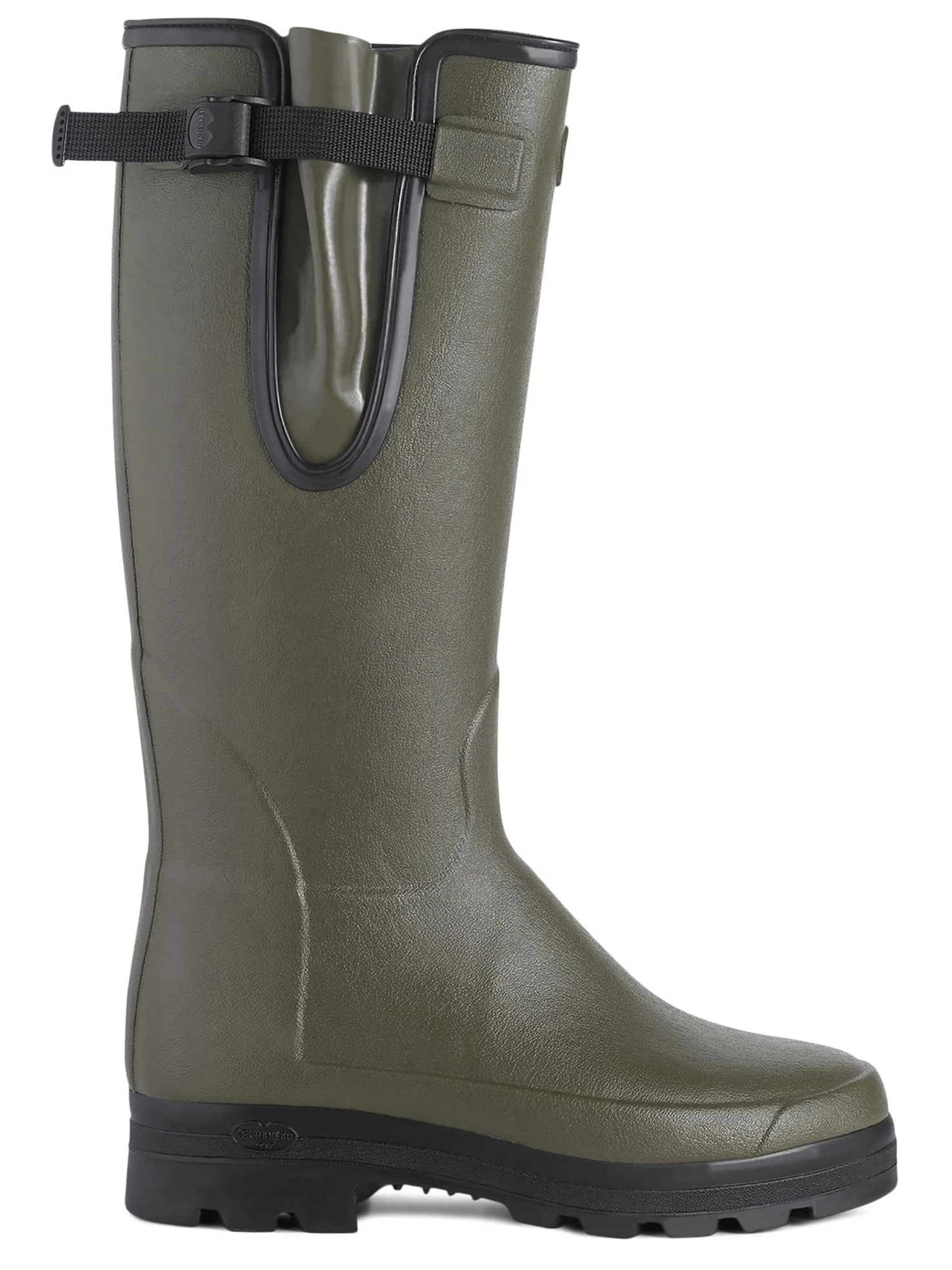 LE CHAMEAU Vierzonord Boots - Mens Neoprene Lined - Dark Green - Image 3