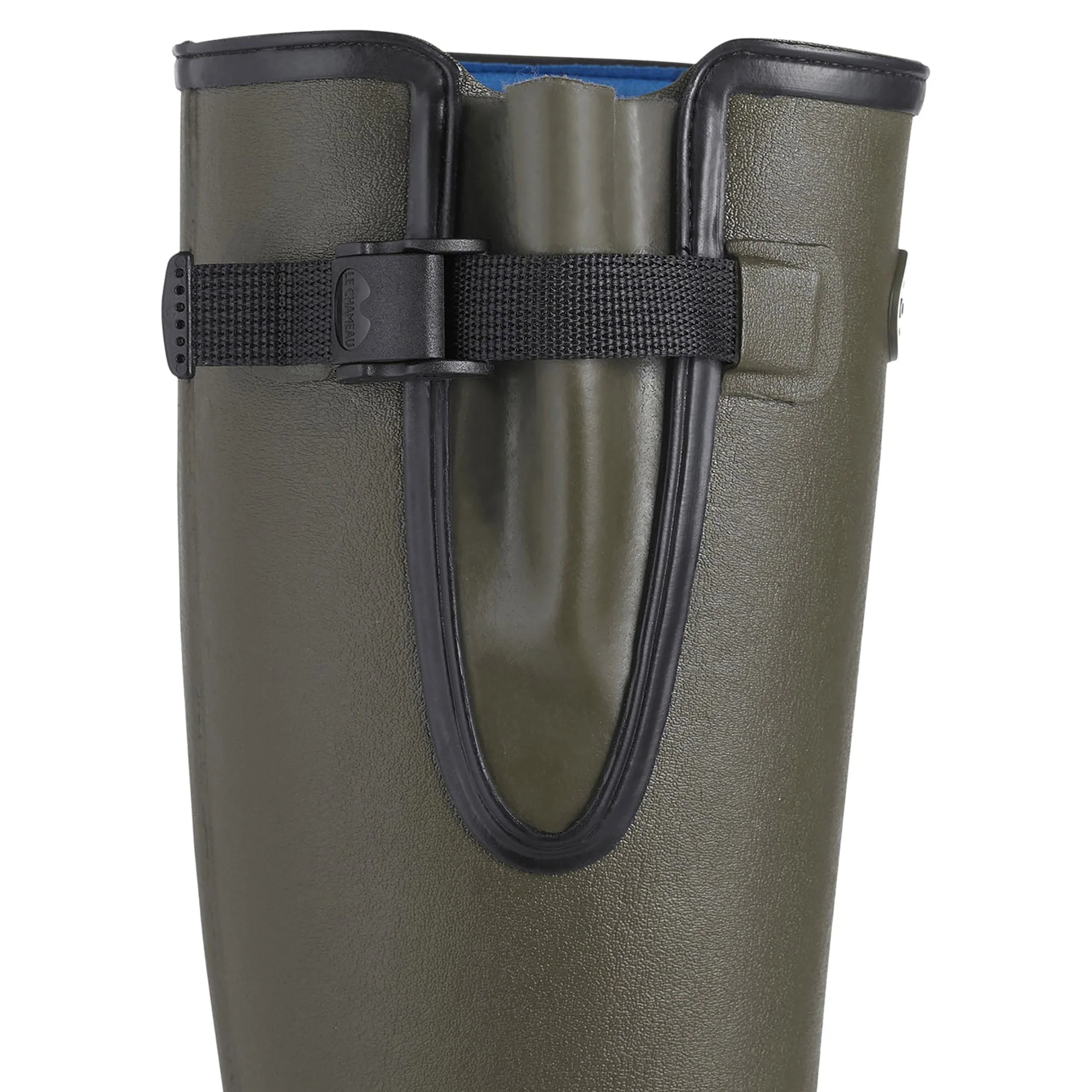 LE CHAMEAU Vierzonord Boots - Mens Neoprene Lined - Dark Green - Image 4