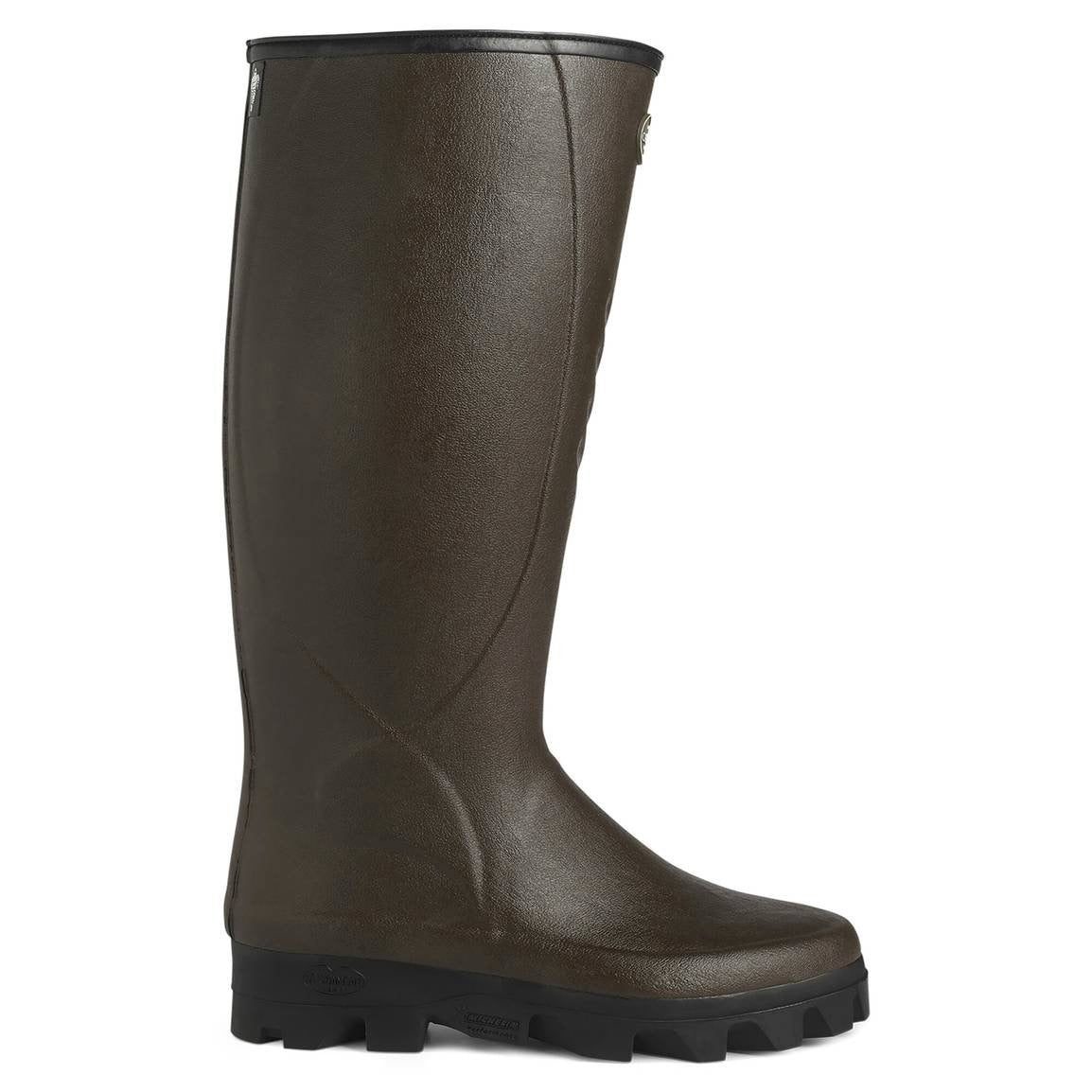 LE CHAMEAU Ceres Agricultural Boots - Mens Manure Resistant Neoprene Lined - Dark Brown - Image 2