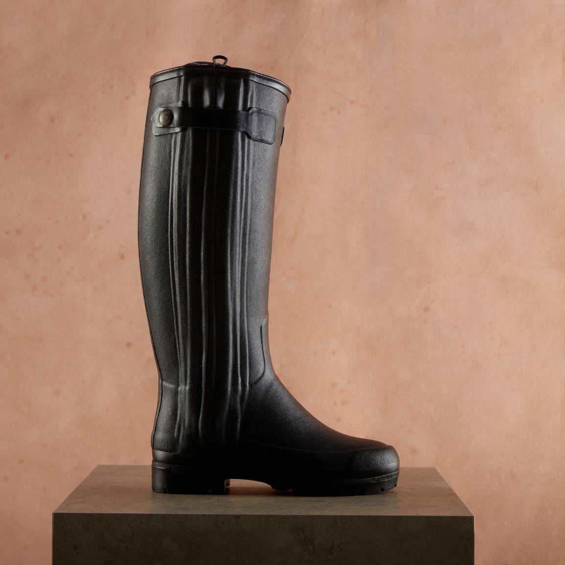 LE CHAMEAU Chasseur Boots - Ladies Neoprene Lined Full Zip - Black - Image 5