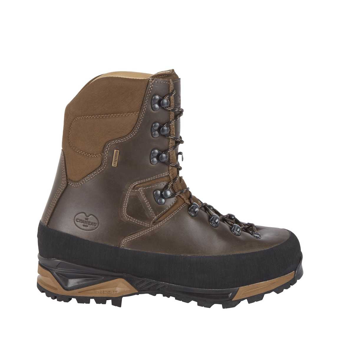 LE CHAMEAU Mouflon 2.0 Extreme 10" Leather Boots - Mens - Dark Brown - Image 2