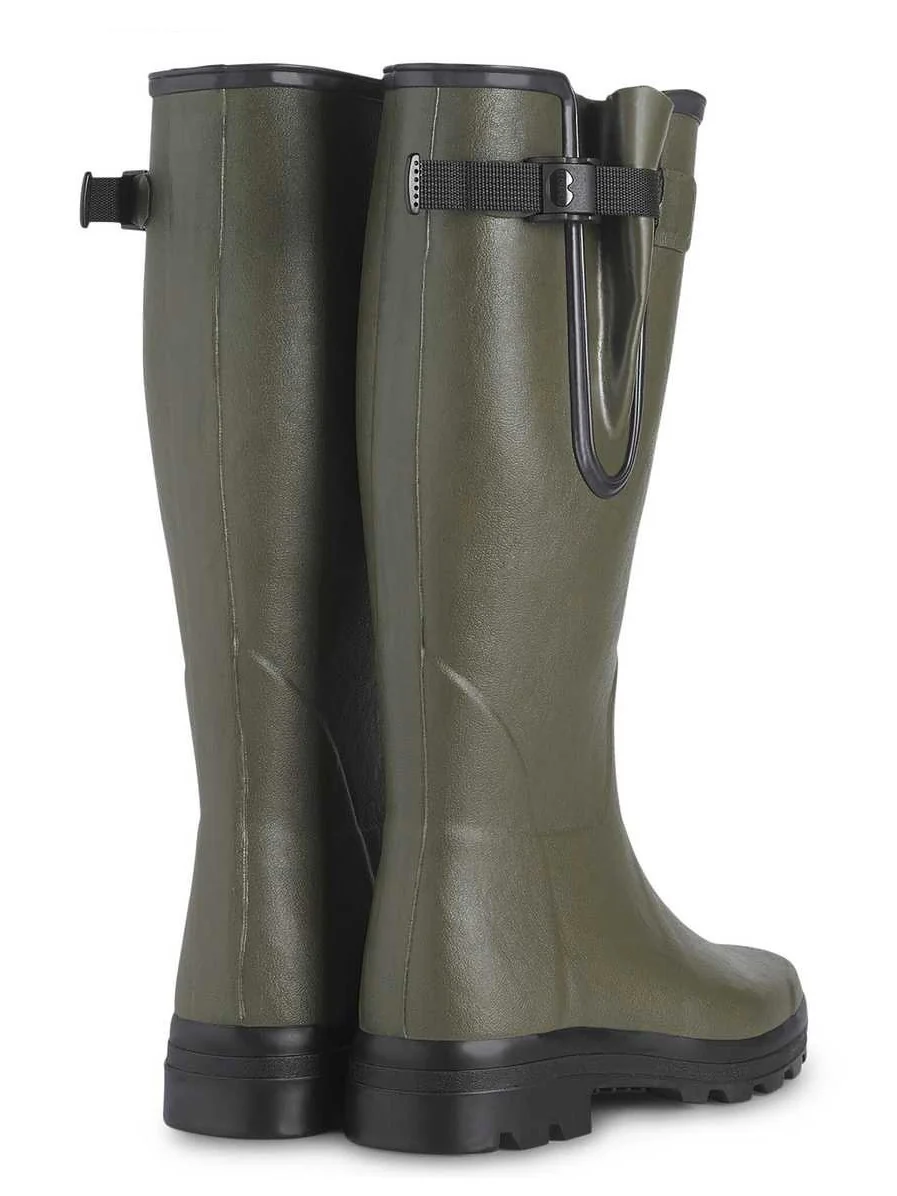 LE CHAMEAU Vierzon Boots - Mens Jersey Lined - Dark Green - Image 3