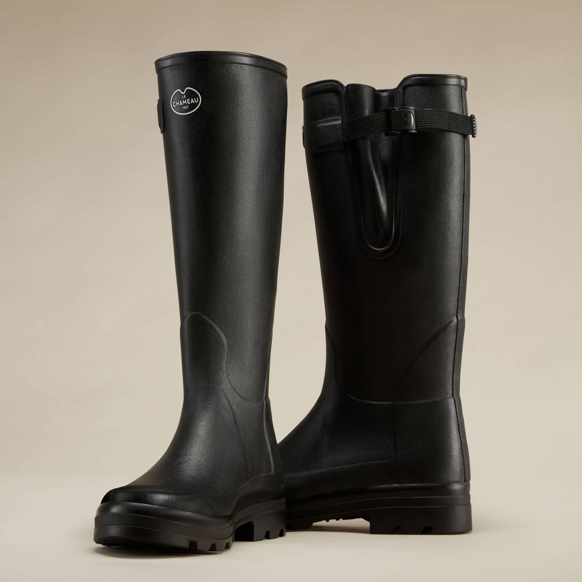 LE CHAMEAU Vierzonord Boots - Mens Neoprene Lined - Black - Image 6