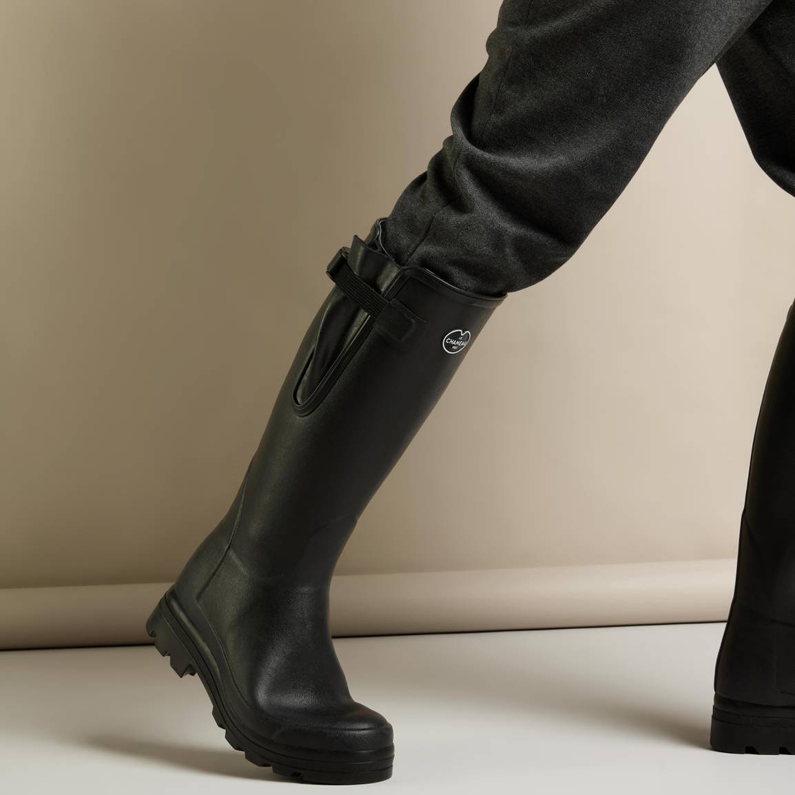 LE CHAMEAU Vierzonord Boots - Mens Neoprene Lined - Black - Image 8
