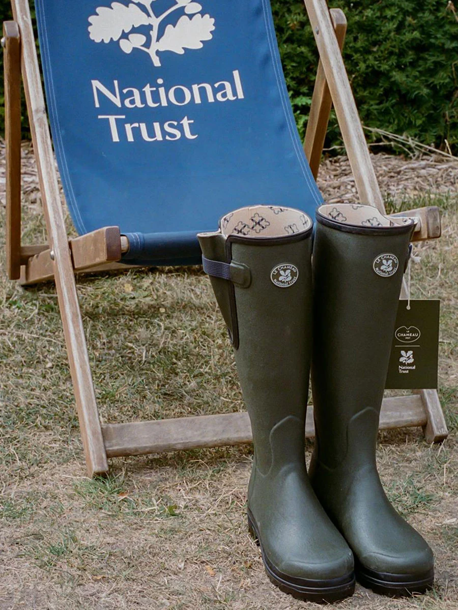 LE CHAMEAU x NATIONAL TRUST Vierzon Boots Ladies Jersey Lined - Oak Green - Image 5