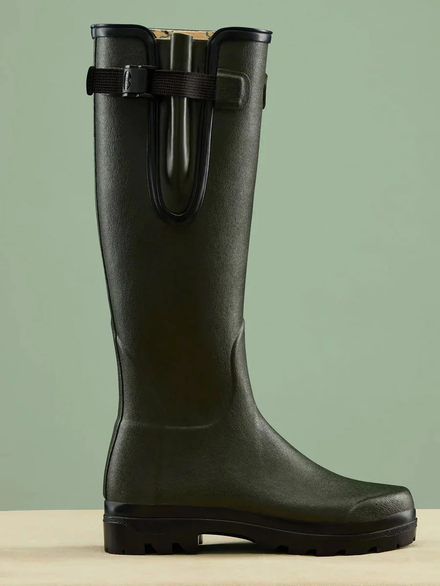 LE CHAMEAU x NATIONAL TRUST Vierzon Boots Ladies Jersey Lined - Oak Green - Image 9