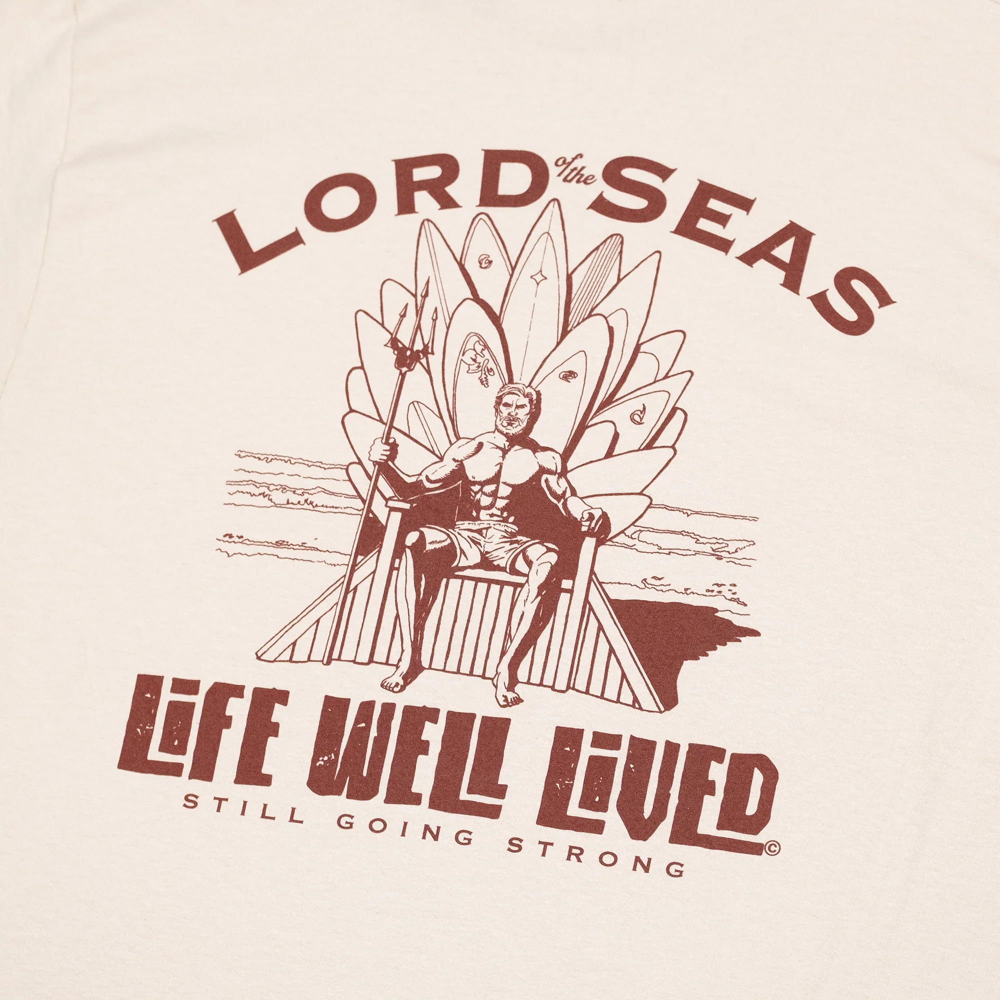 LIFE WELL LIVED Men's Soft Cotton T-Shirt - Lord Of The Seas Sand - Image 3