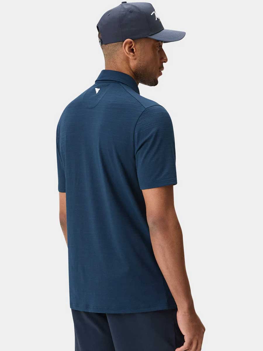 30% OFF - MACADE Flight Polo Shirt – Men's - Steel Blue - Size: MEDIUM - Image 2