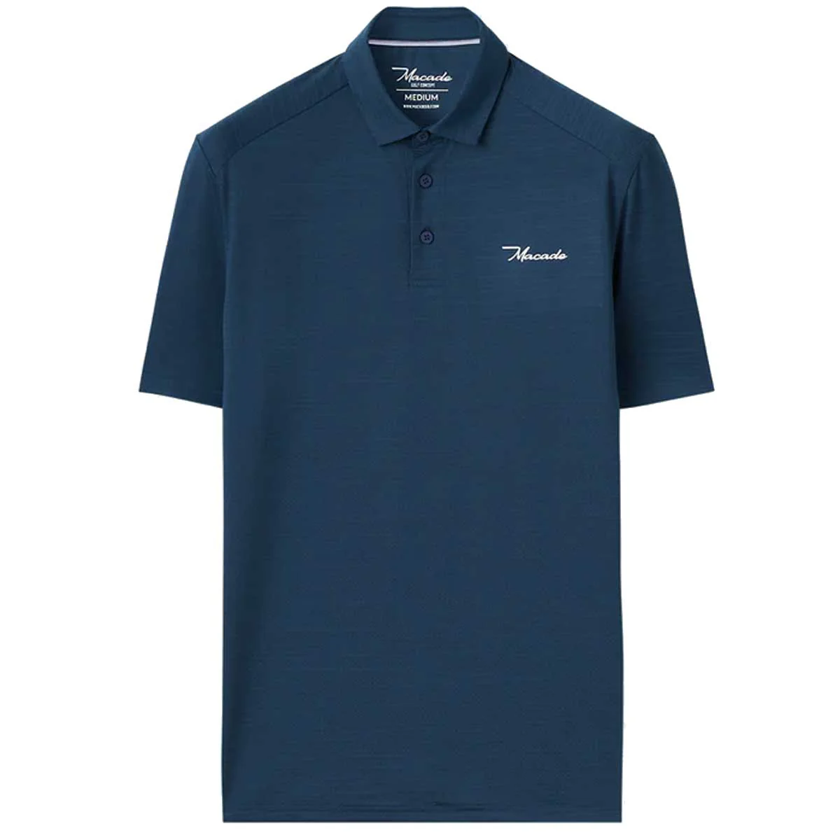 30% OFF - MACADE Flight Polo Shirt – Men's - Steel Blue - Size: MEDIUM - Image 5