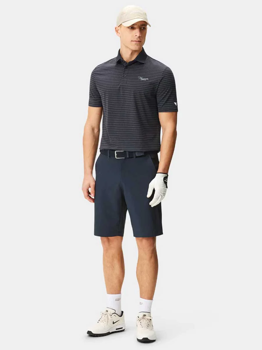 MACADE Men’s Four-Way Stretch Golf Shorts – Tapered Performance Fit – Navy - Image 4