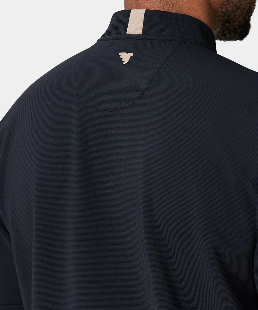 MACADE Men’s Heath Bomber Golf Shirt – Performance Stretch - Black - Image 5