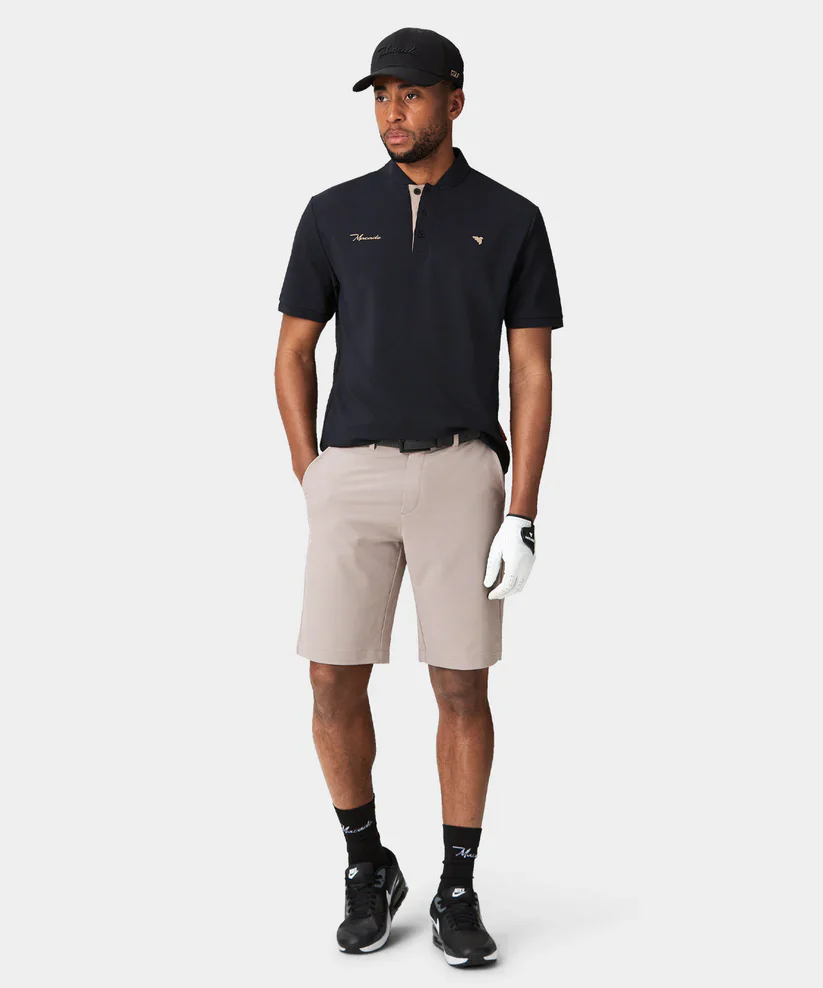 MACADE Men’s Heath Bomber Golf Shirt – Performance Stretch - Black - Image 6