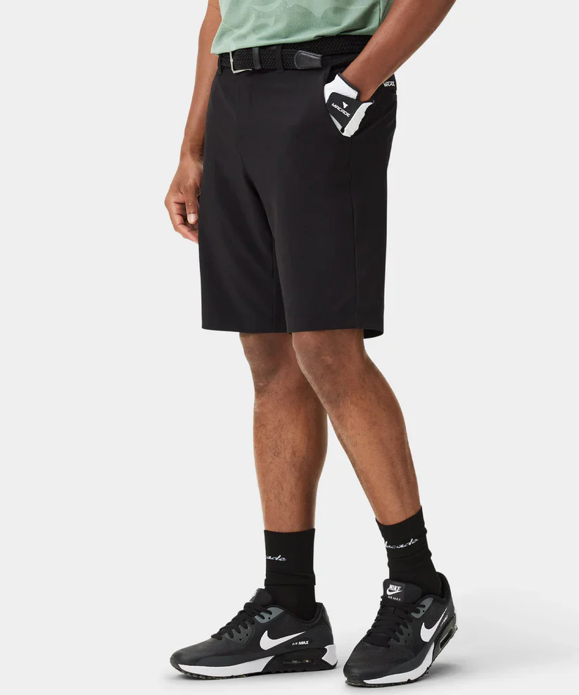 MACADE Men’s Lightweight Golf Shorts – Four-Way Stretch – Black - Image 2