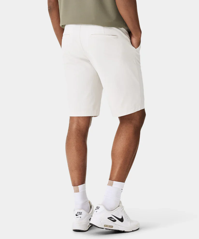 MACADE Men’s Lightweight Golf Shorts – Four-Way Stretch – Bone White - Image 3