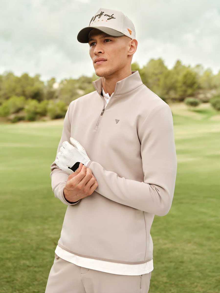 MACADE Therma Quarter Zip – Men's – Taupe - Image 2