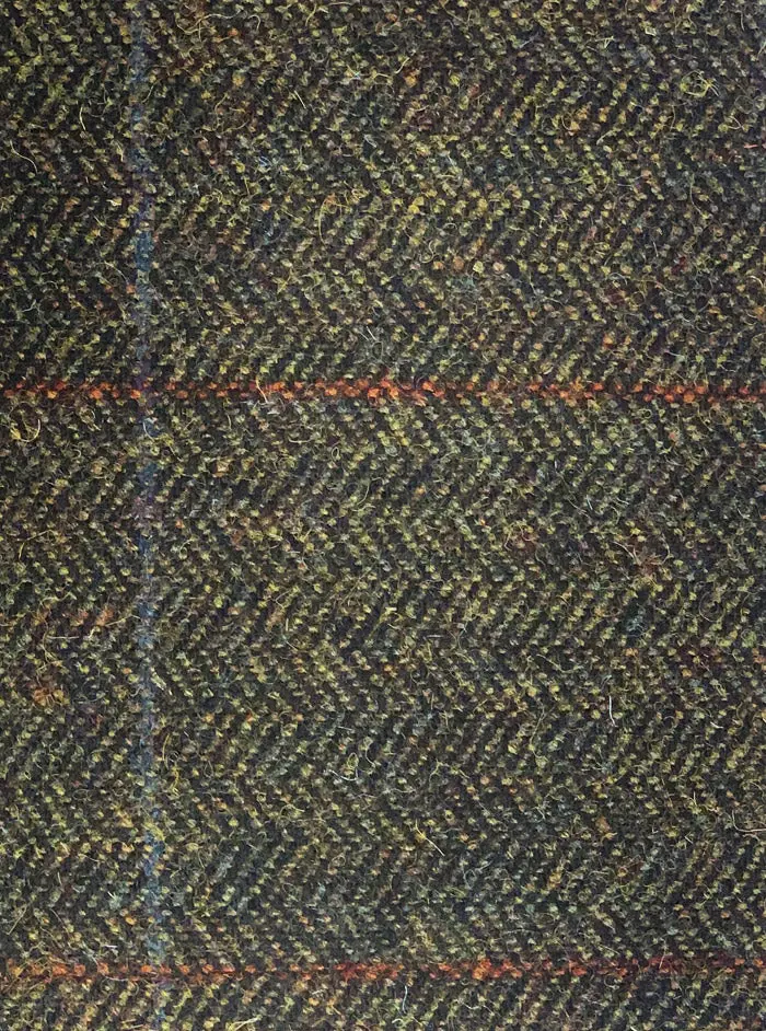 MAGEE Tweed Jacket - Mens Nice Classic Fit - Green Overcheck - Image 2