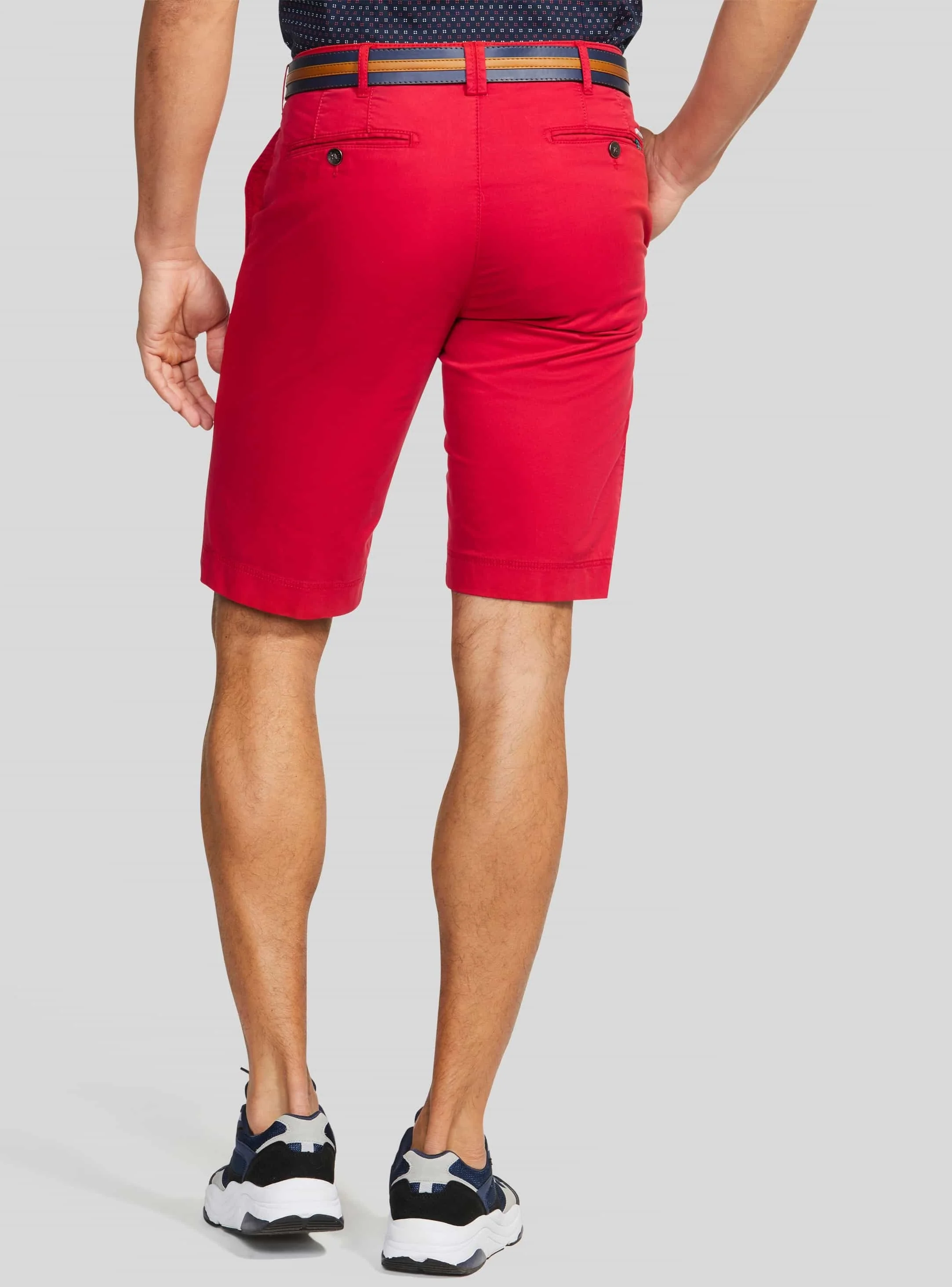 MEYER B-Palma Shorts - Men's Cotton Twill - Red - Image 2