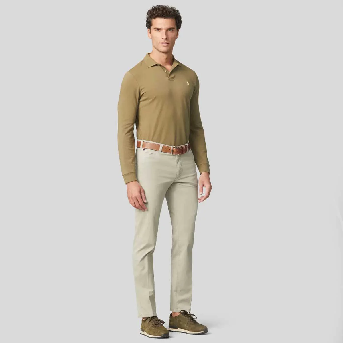 MEYER Casual Jeans Belt - Handmade Leather - Tan - Image 3
