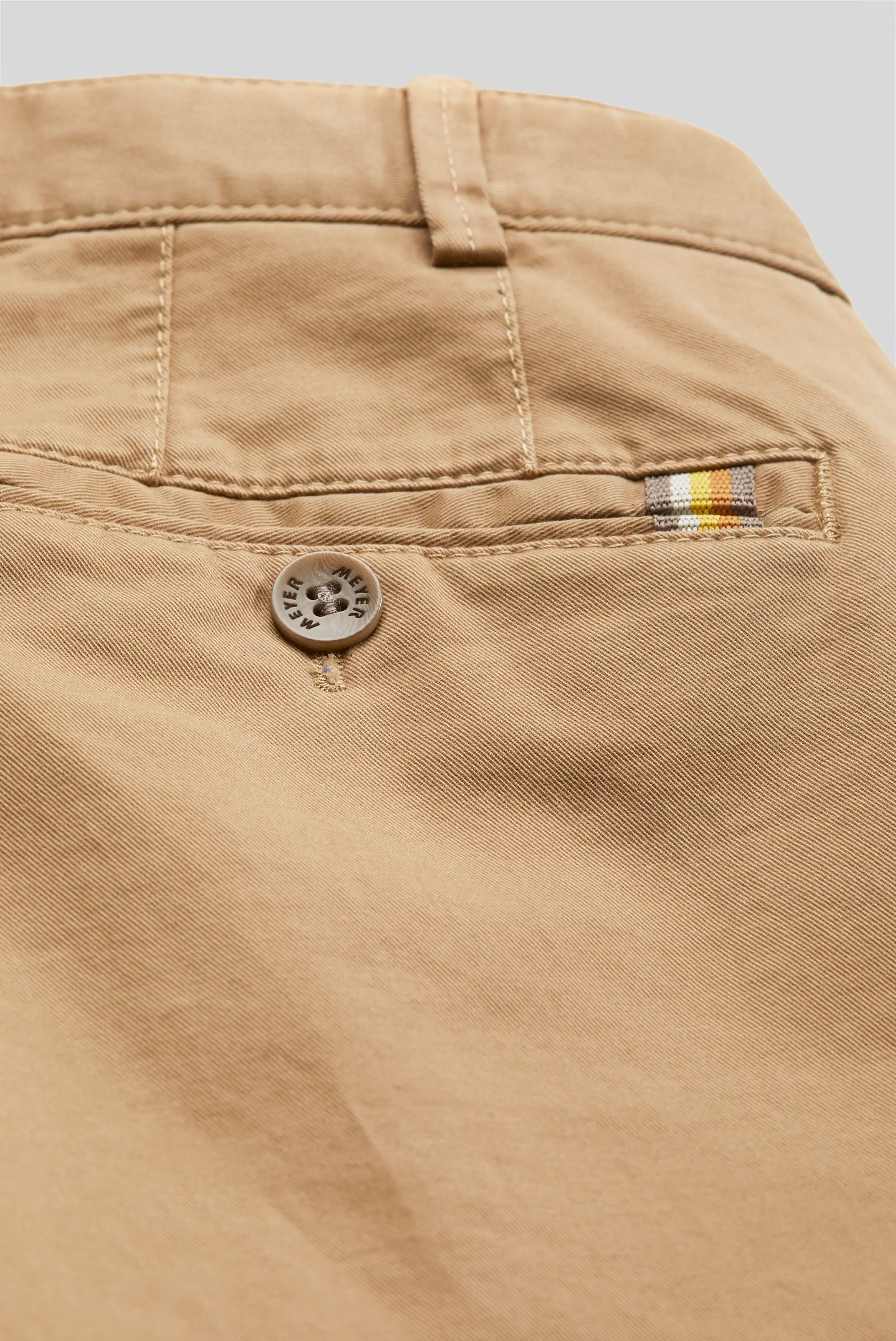 MEYER Oslo Trousers - 316 Luxury Cotton Chinos - Camel - Image 6