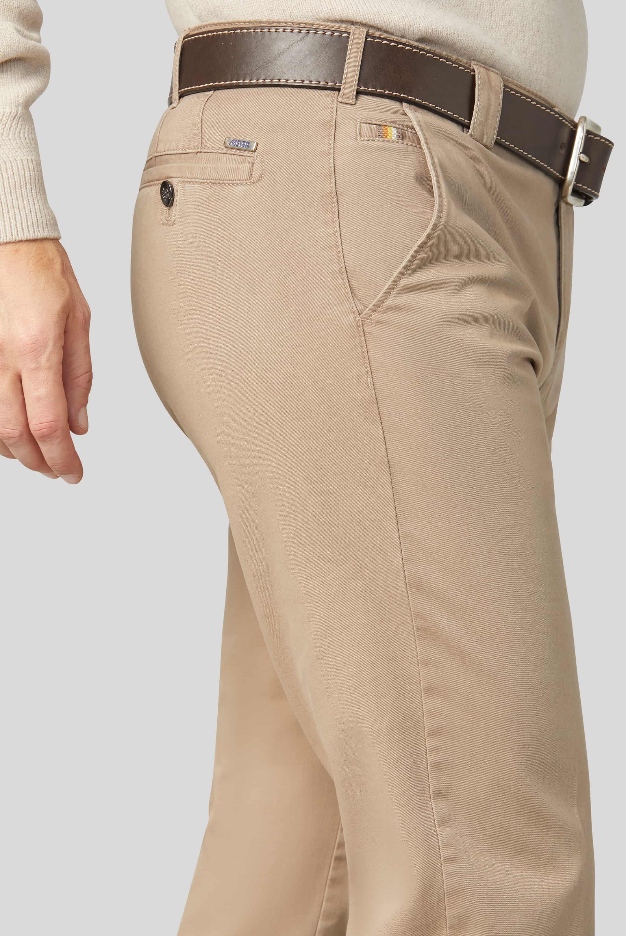 MEYER Roma Trousers - 316 Luxury Cotton Chinos - Beige - Image 2