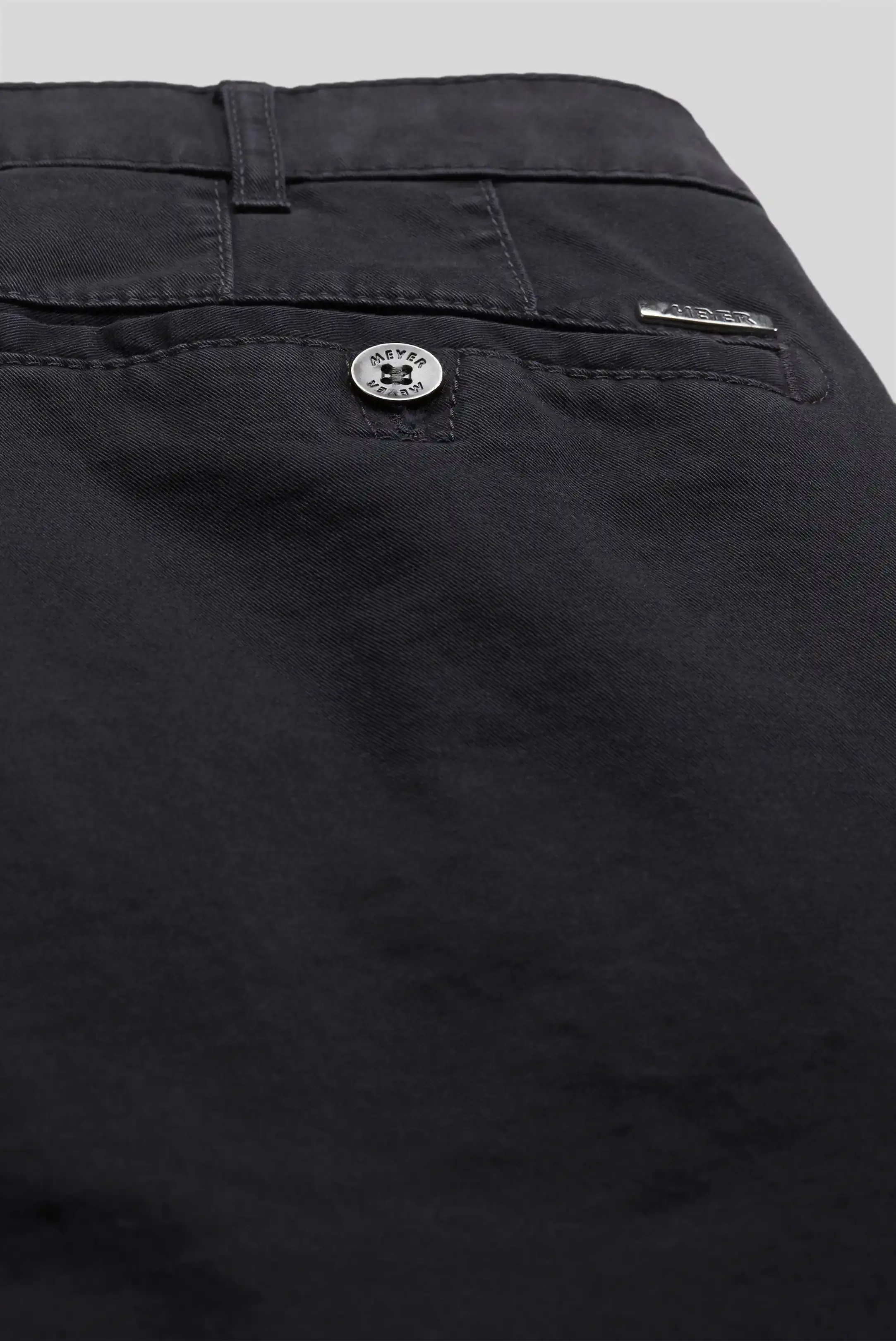 MEYER Roma Trousers - 316 Luxury Cotton Chinos - Navy - Image 3