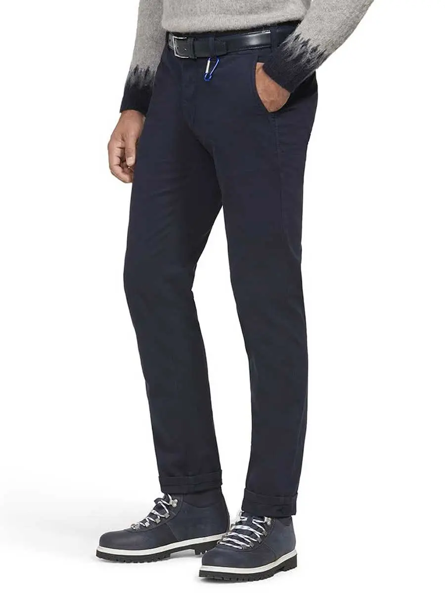 MEYER M5 6001 Organic Cotton Comfort Stretch Chinos - Navy
