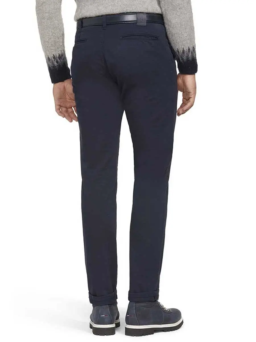 MEYER M5 6001 Organic Cotton Comfort Stretch Chinos - Navy - Image 3