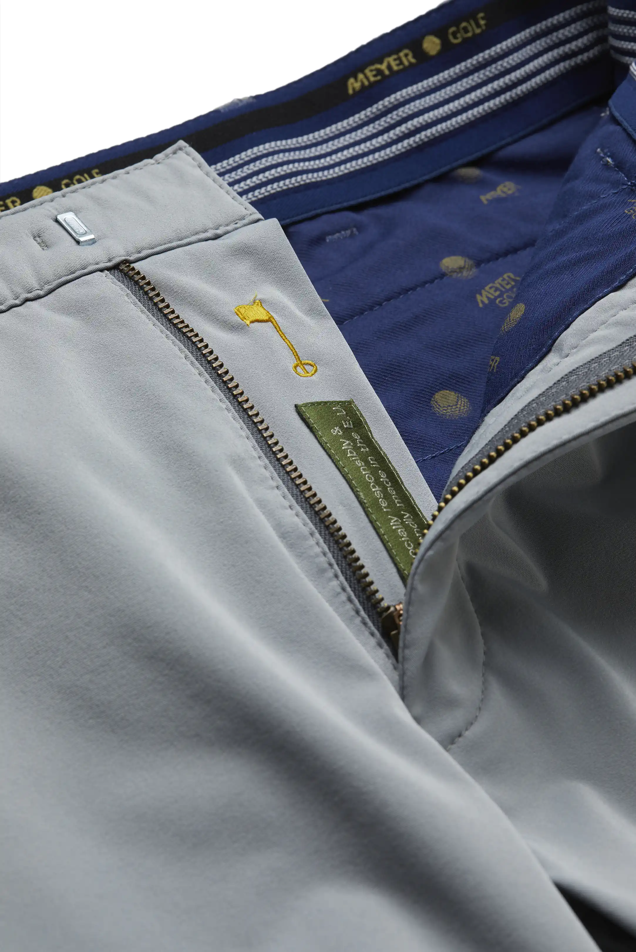 MEYER Golf Shorts - St. Andrews 8070 High Performance Stretch - Grey - Image 6