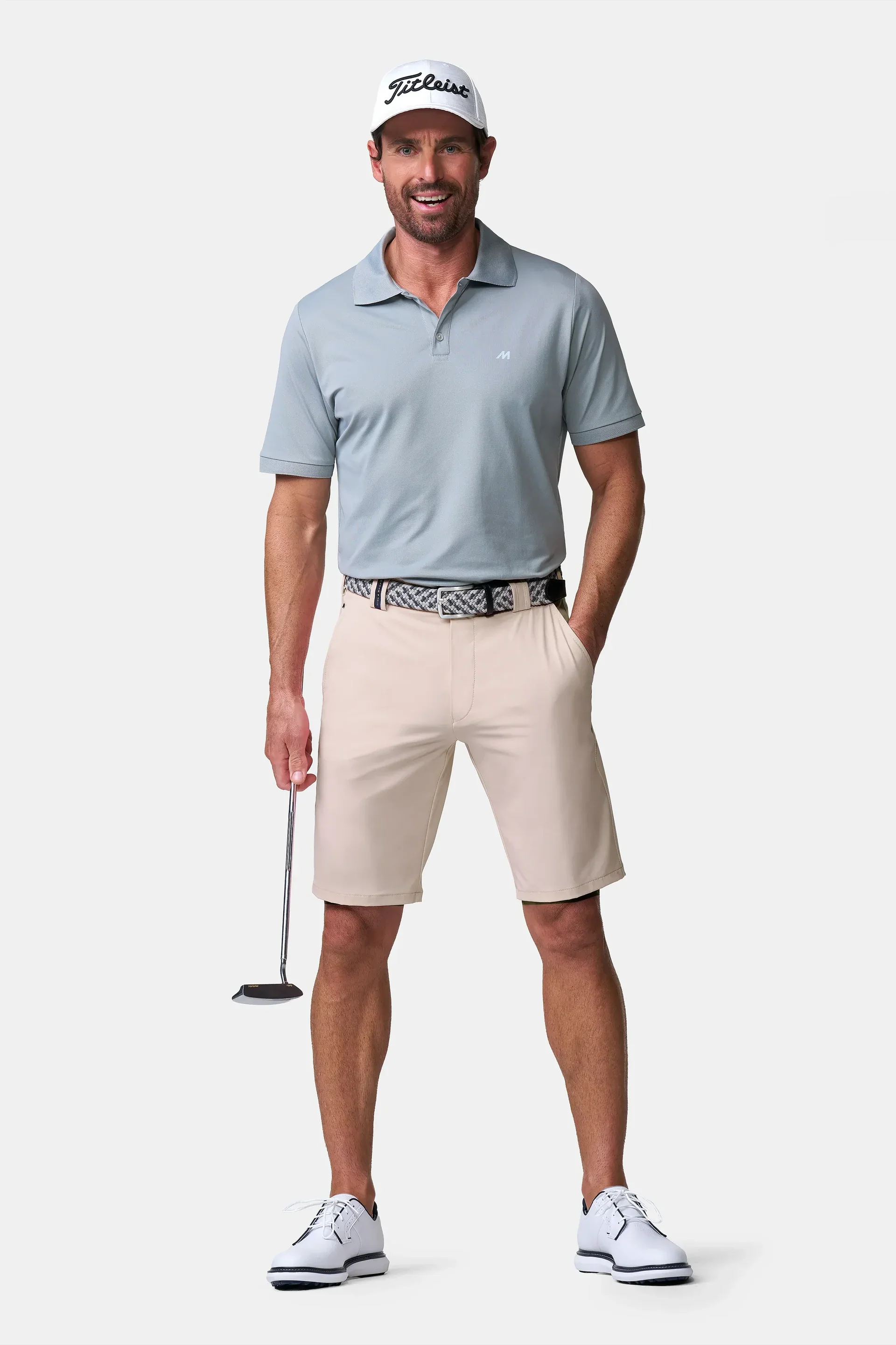 MEYER Golf Shorts - St. Andrews 8070 High Performance Stretch - Beige - Image 4