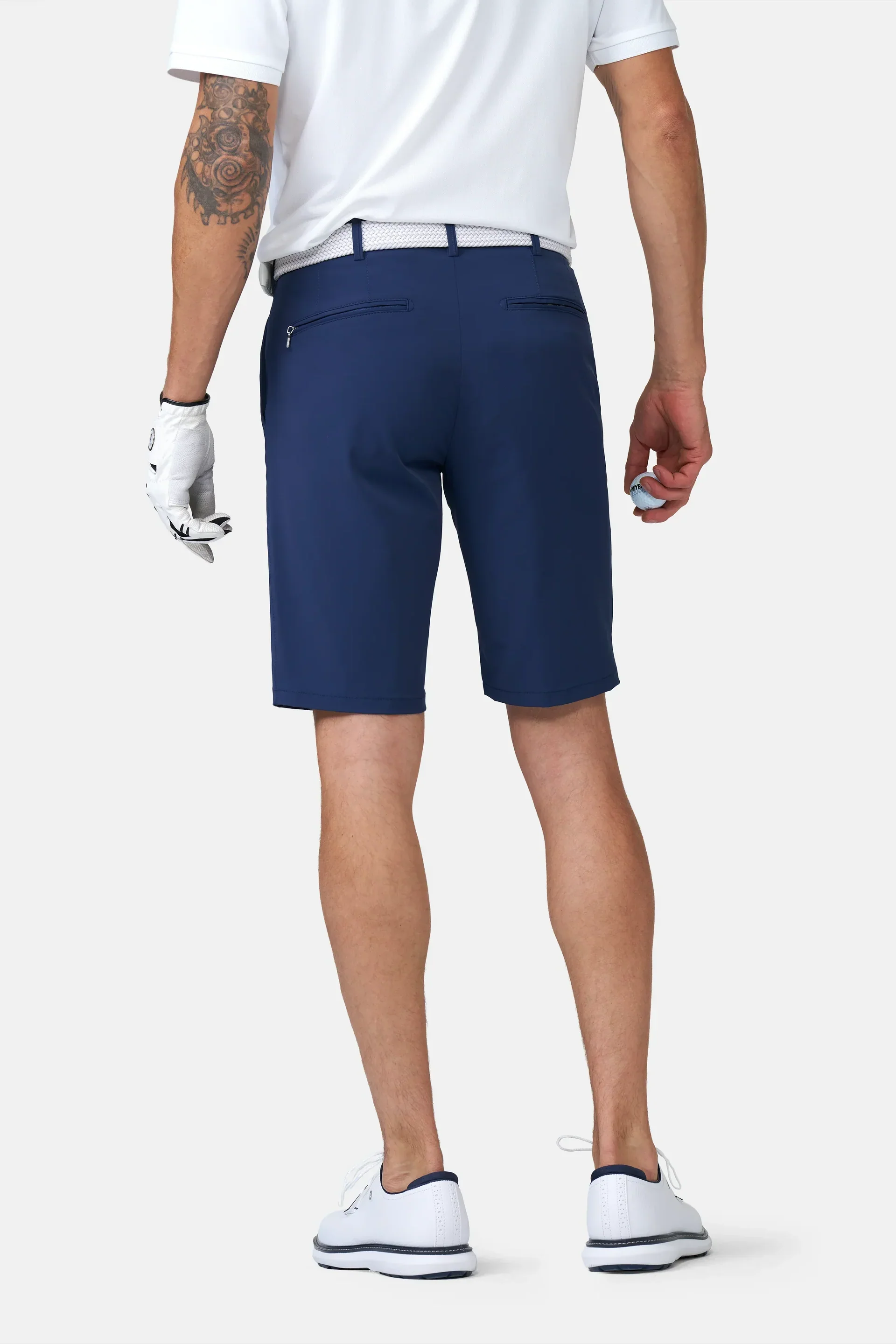 MEYER Golf Shorts - St. Andrews 8070 High Performance Stretch - Blue - Image 2