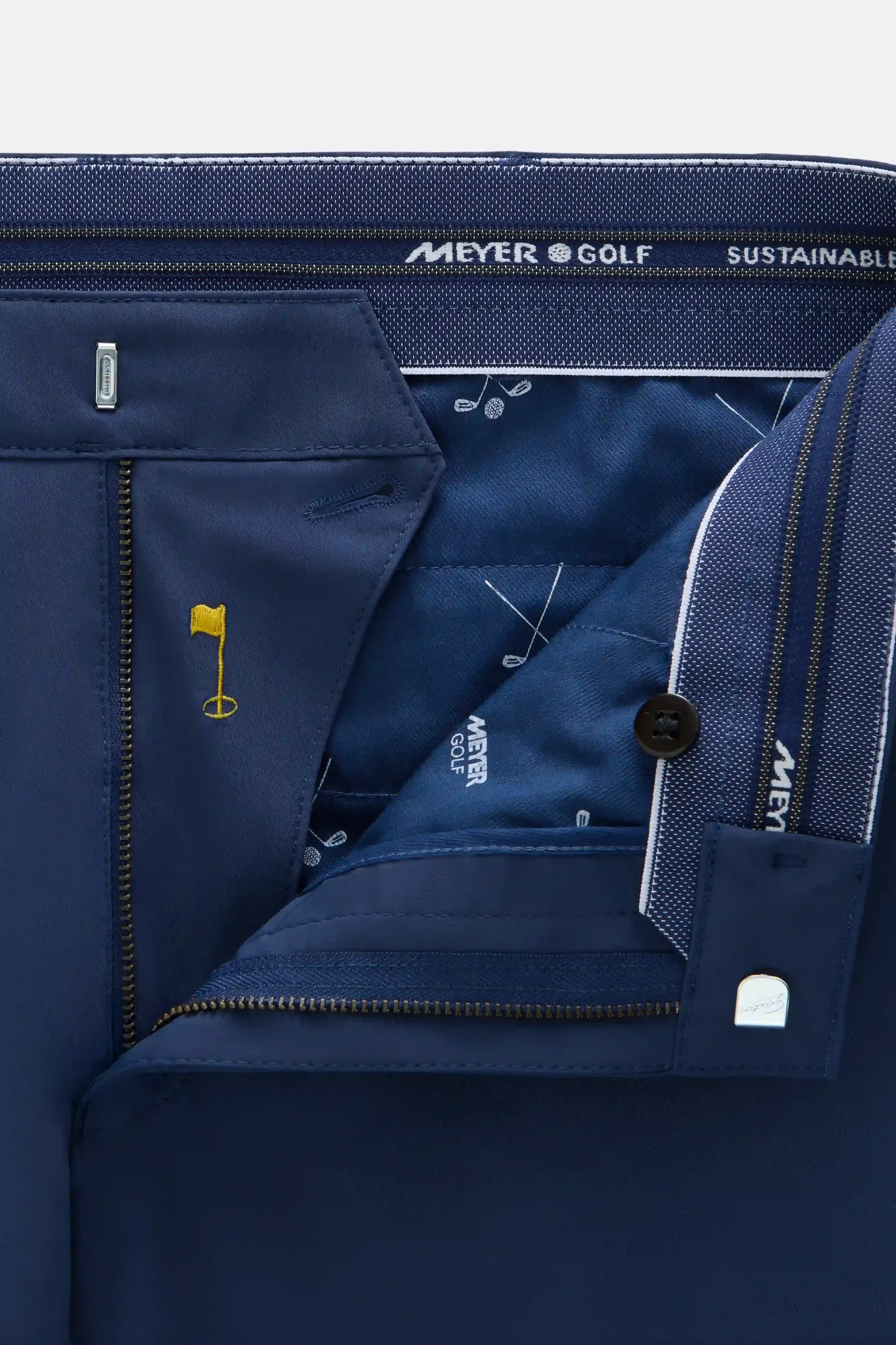 MEYER Golf Shorts - St. Andrews 8070 High Performance Stretch - Blue - Image 5