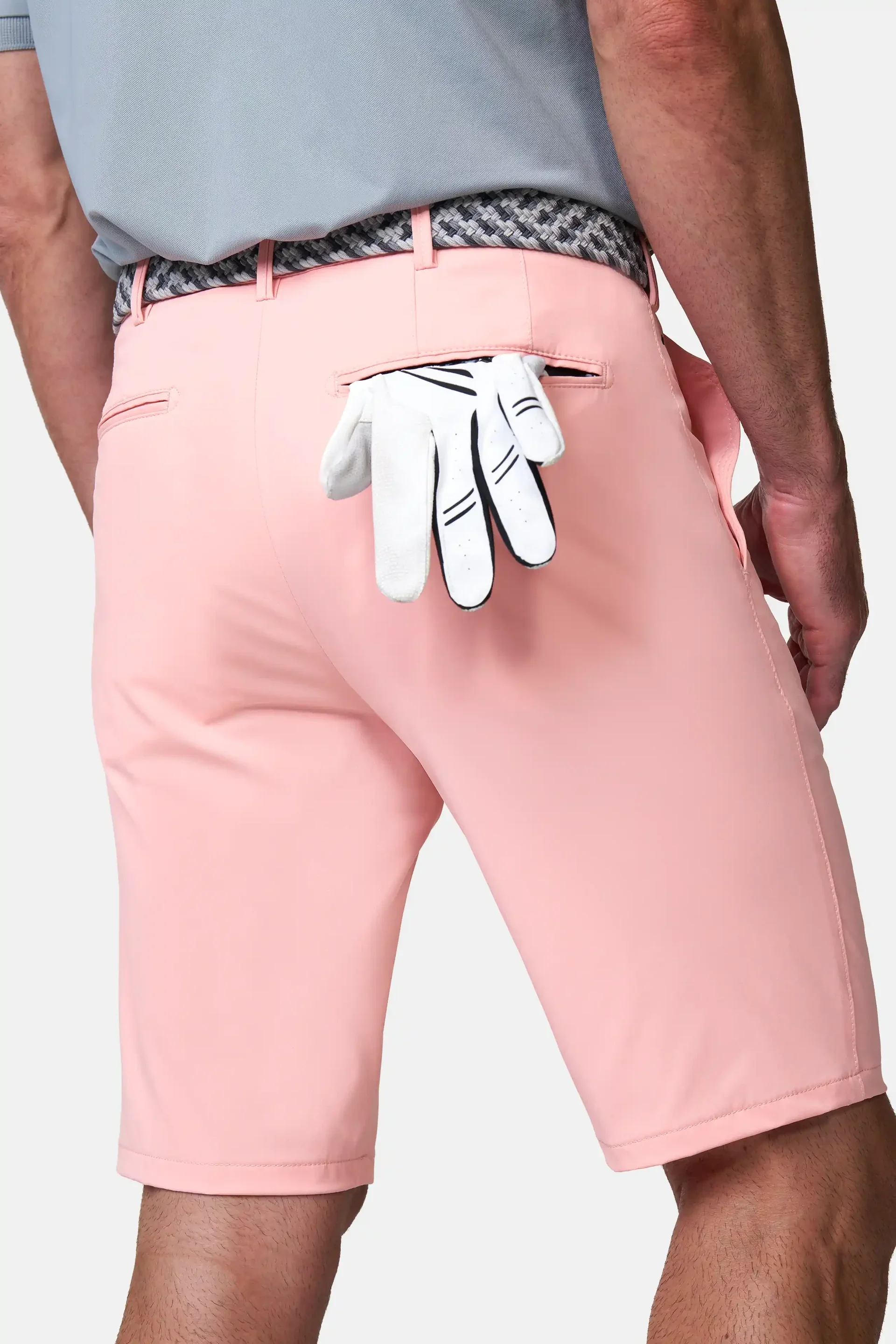 MEYER Golf Shorts - St. Andrews 8070 High Performance Stretch - Rosewood - Image 3