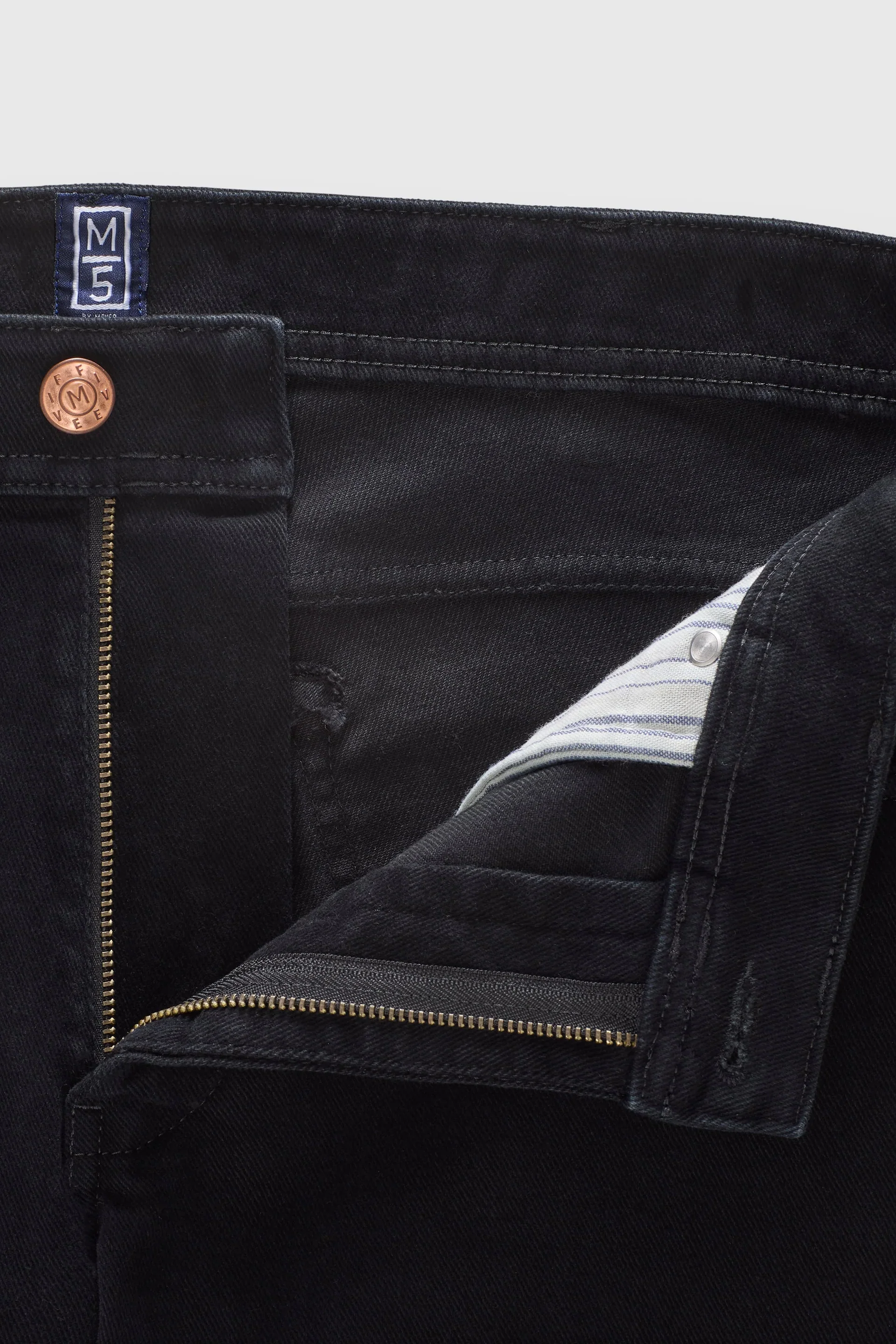 MEYER M5 Jeans – 6267 Modern Fit – Hand-Finished Organic Denim – Black - Image 6