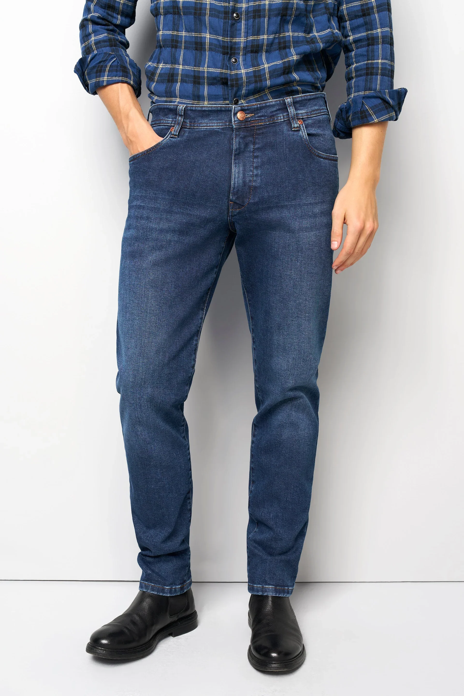 MEYER M5 Jeans – 6267 Modern Fit – Hand-Finished Organic Denim – Stone Blue