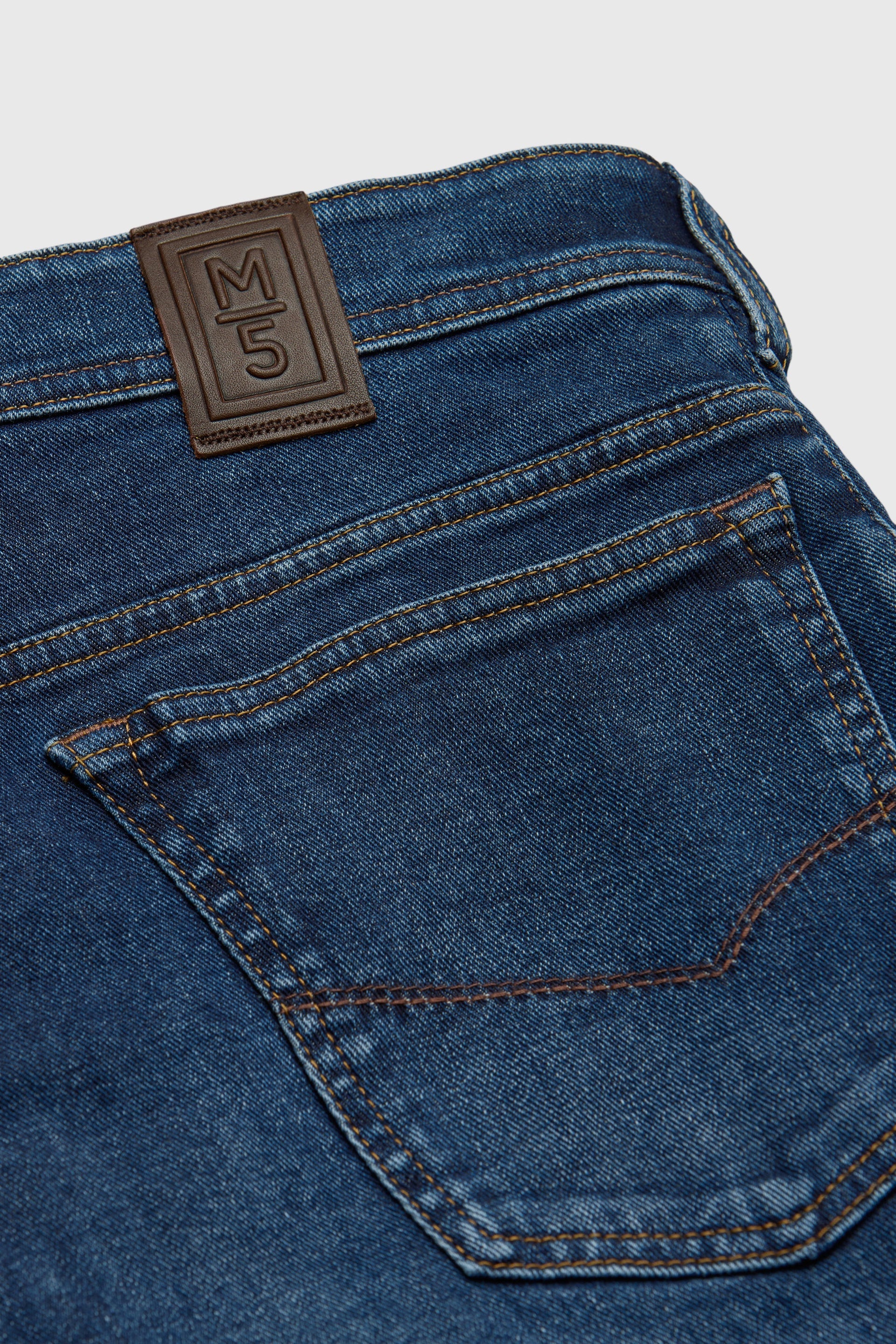 MEYER M5 Jeans – 6267 Modern Fit – Hand-Finished Organic Denim – Stone Blue - Image 5