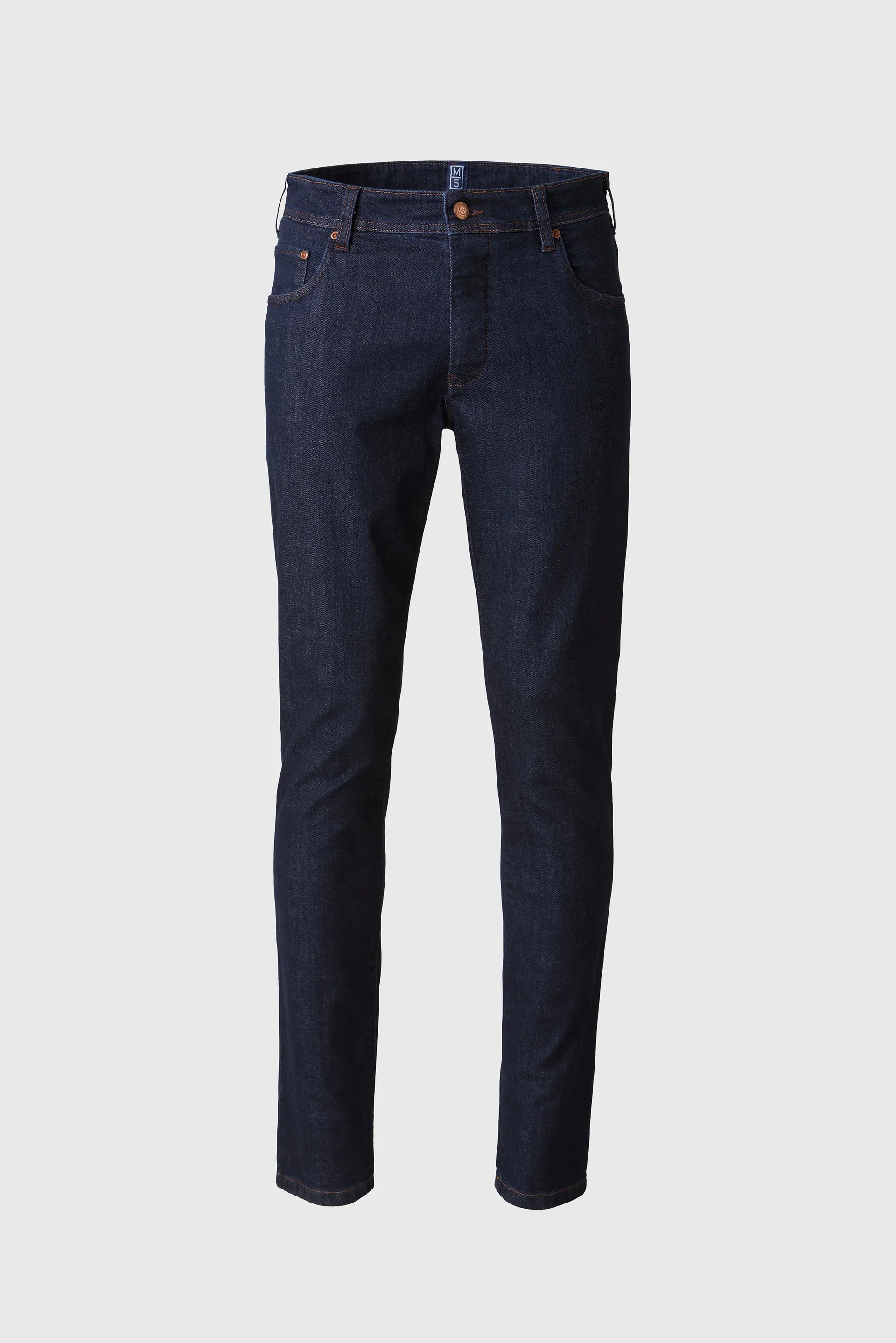 MEYER M5 Jeans – 6291 Modern Fit – Hand-Finished Organic Stretch Denim – Dark Blue Stone - Image 7