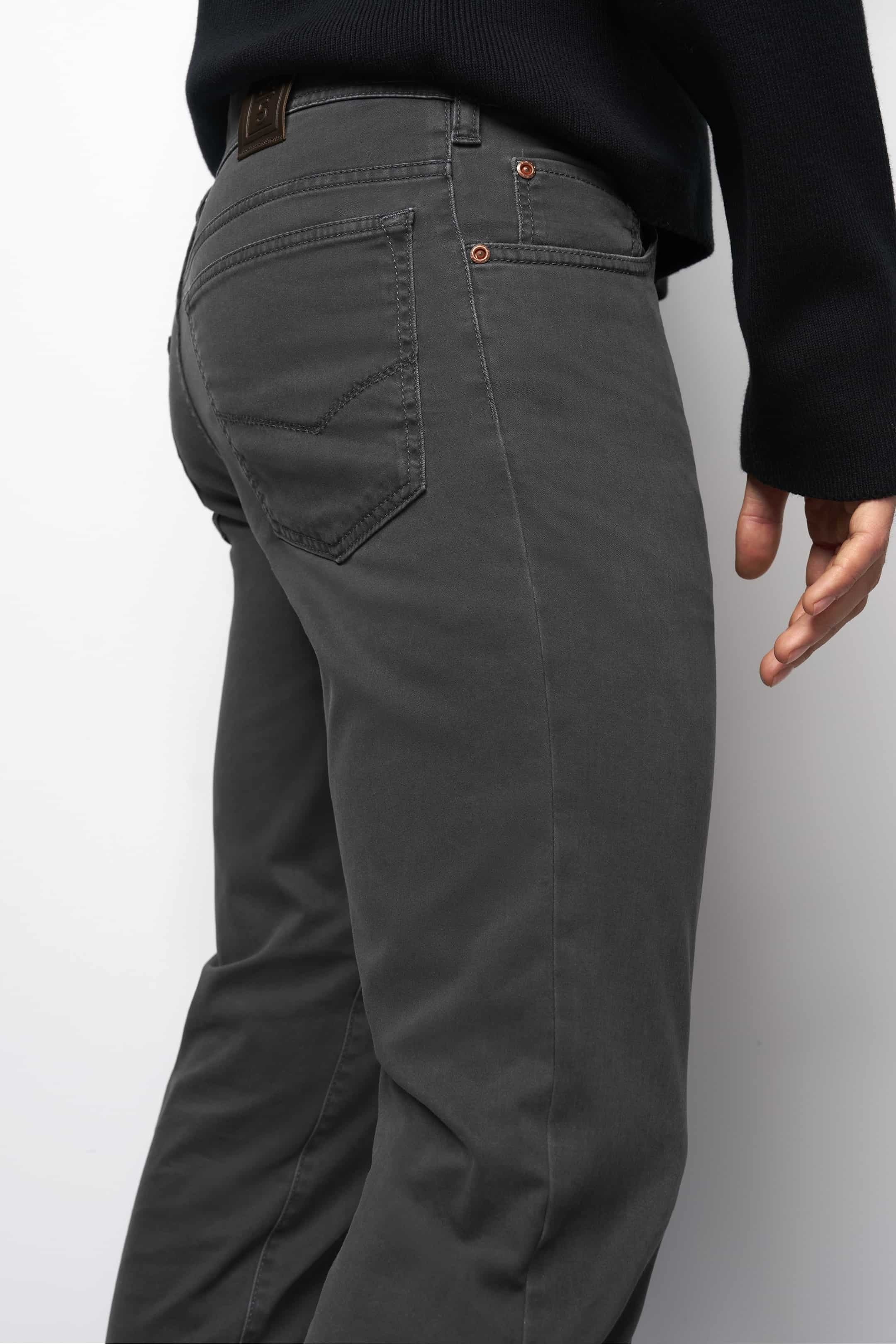 MEYER M5 6106 High Performance Satin Cotton Chinos – Grey - Image 2