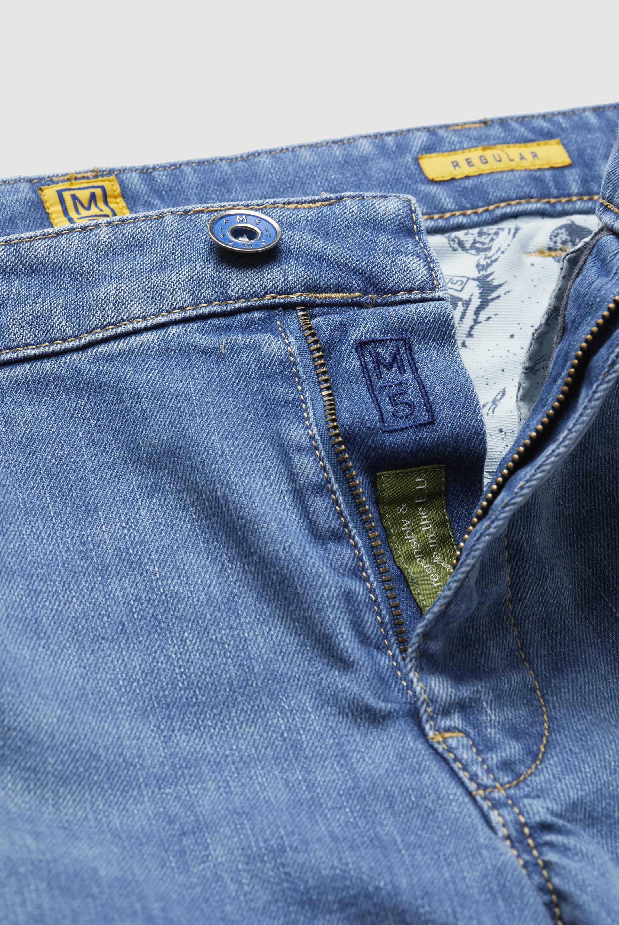 MEYER M5 Jeans - 6209 Regular Fit - Fairtrade Stretch Denim - Light Blue - Image 6