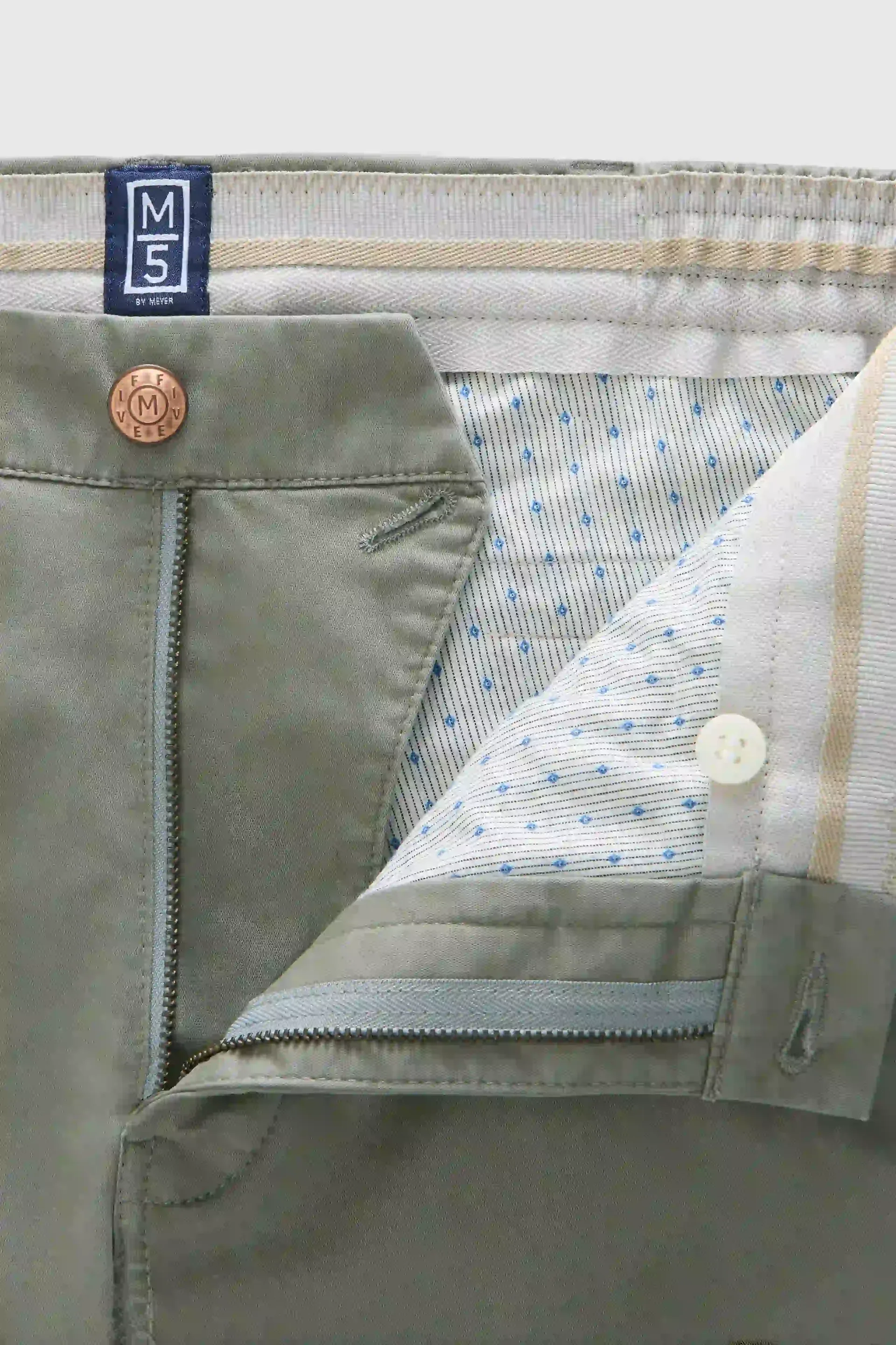 MEYER M5 Move 6024 Flex Organic Cotton Chinos – Olive - Image 6