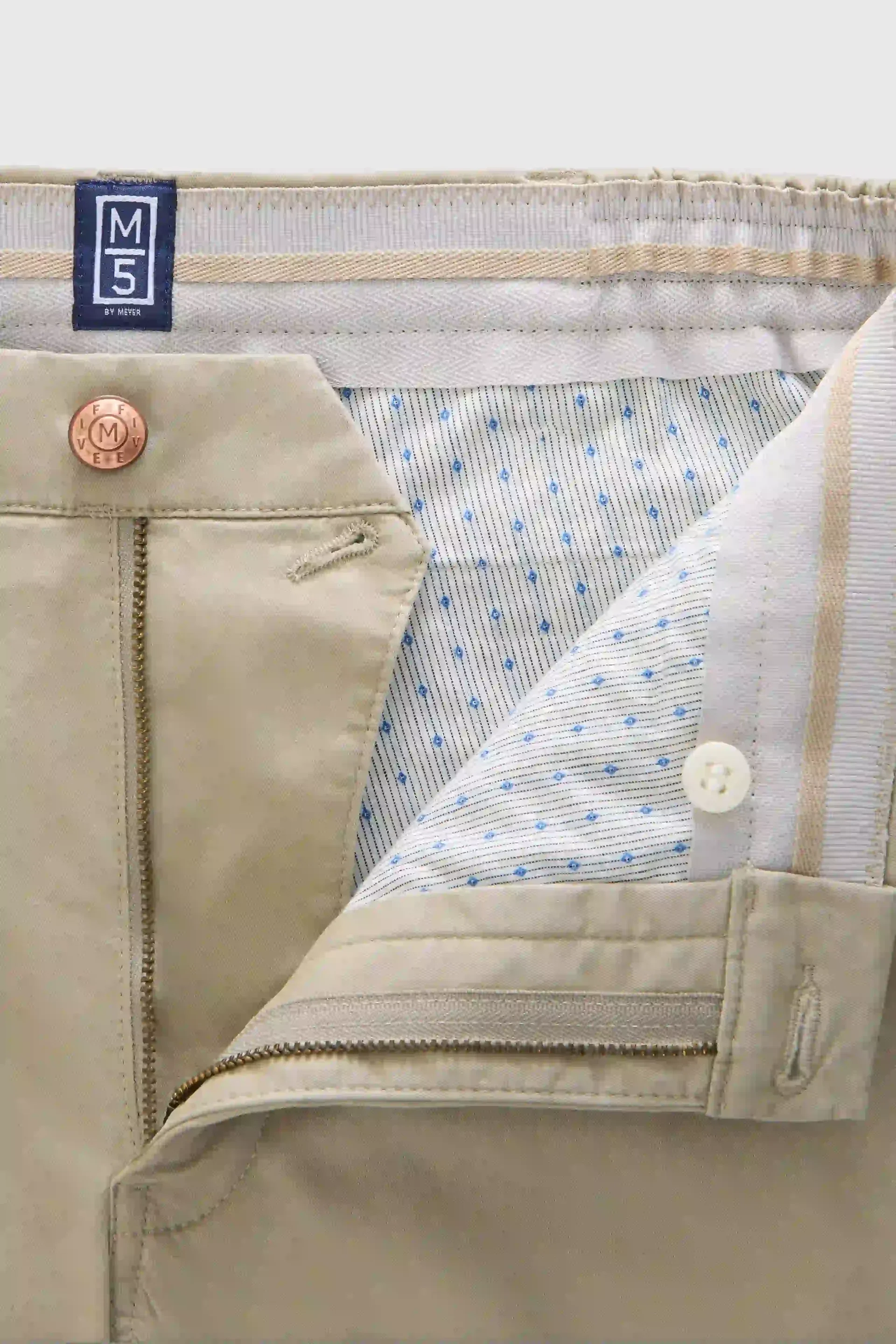 MEYER M5 Move 6024 Flex Organic Cotton Chinos – Stone - Image 6